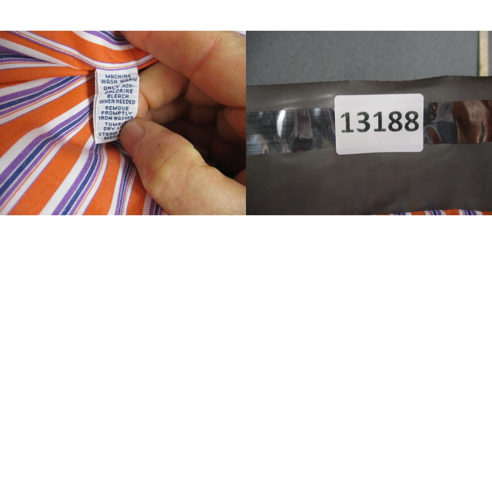 Ralph Lauren VINTAGE Ralph Lauren Custom Fit Shirt XL Men's Orange Blue Stripe Size US XL / EU 56 / 4 - 8 Thumbnail