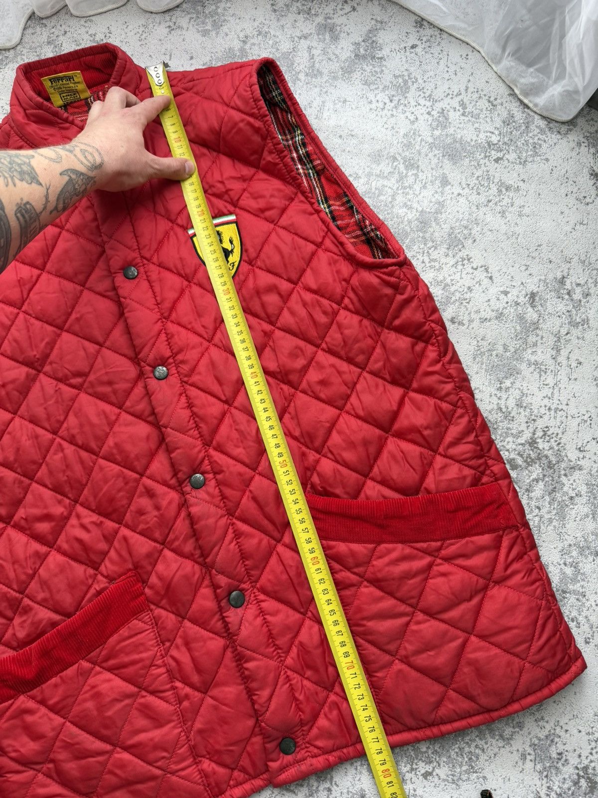 Ferrari Vintage 1996 Ferrari Racing Quilted Vest Jacket Size US XXL / EU 58 / 5 - 9 Thumbnail