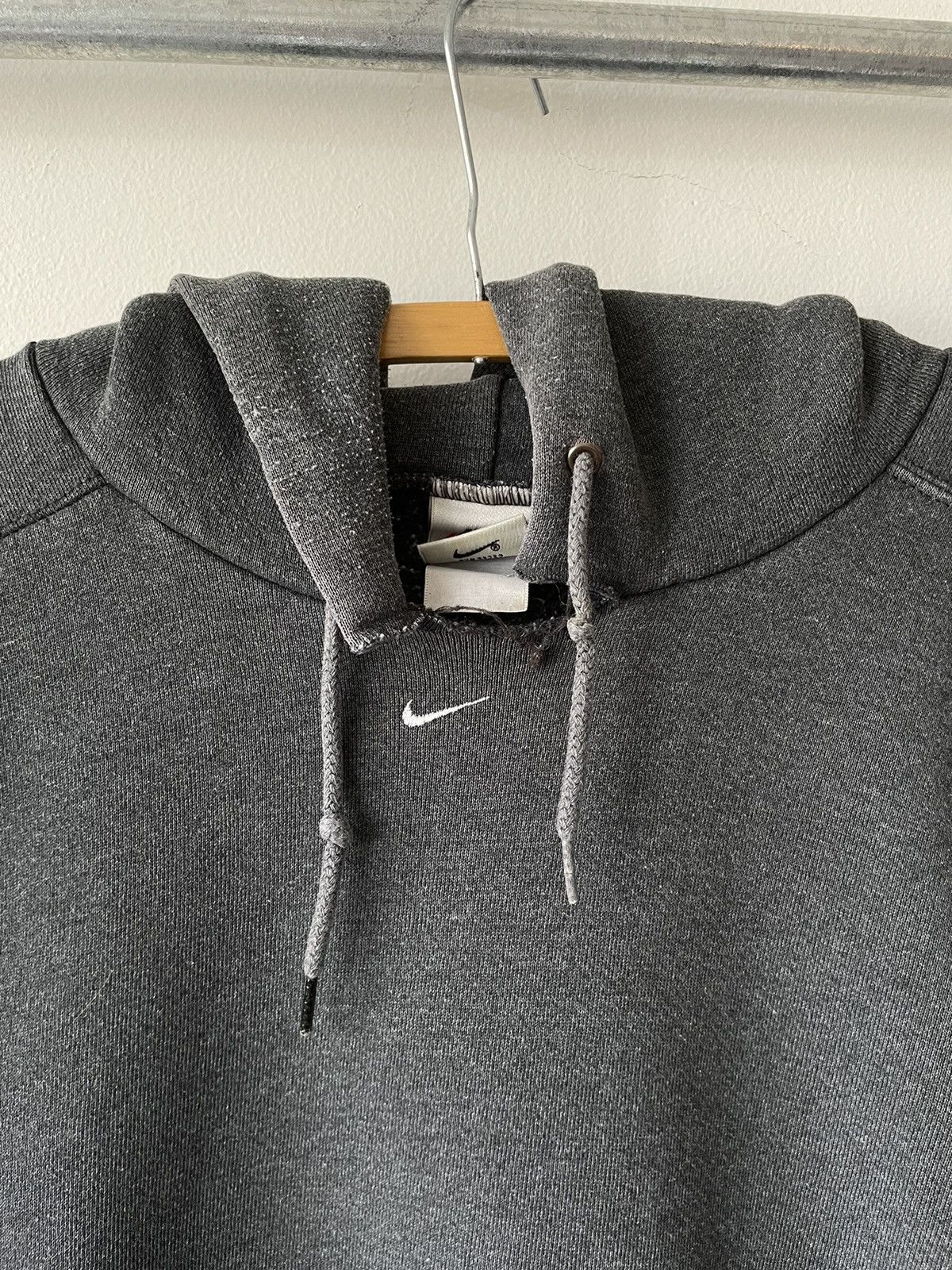 Vintage Vintage 90s Nike Check Spellout Boxy Hoodie Size US XXL / EU 58 / 5 - 10 Thumbnail