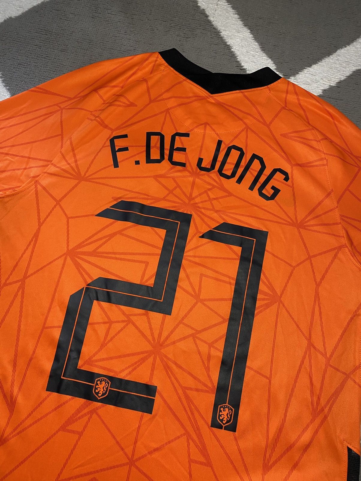 Nike 2020-22 Netherlands Nike soccer football jersey F. De Jong Size US M / EU 48-50 / 2 - 12 Thumbnail