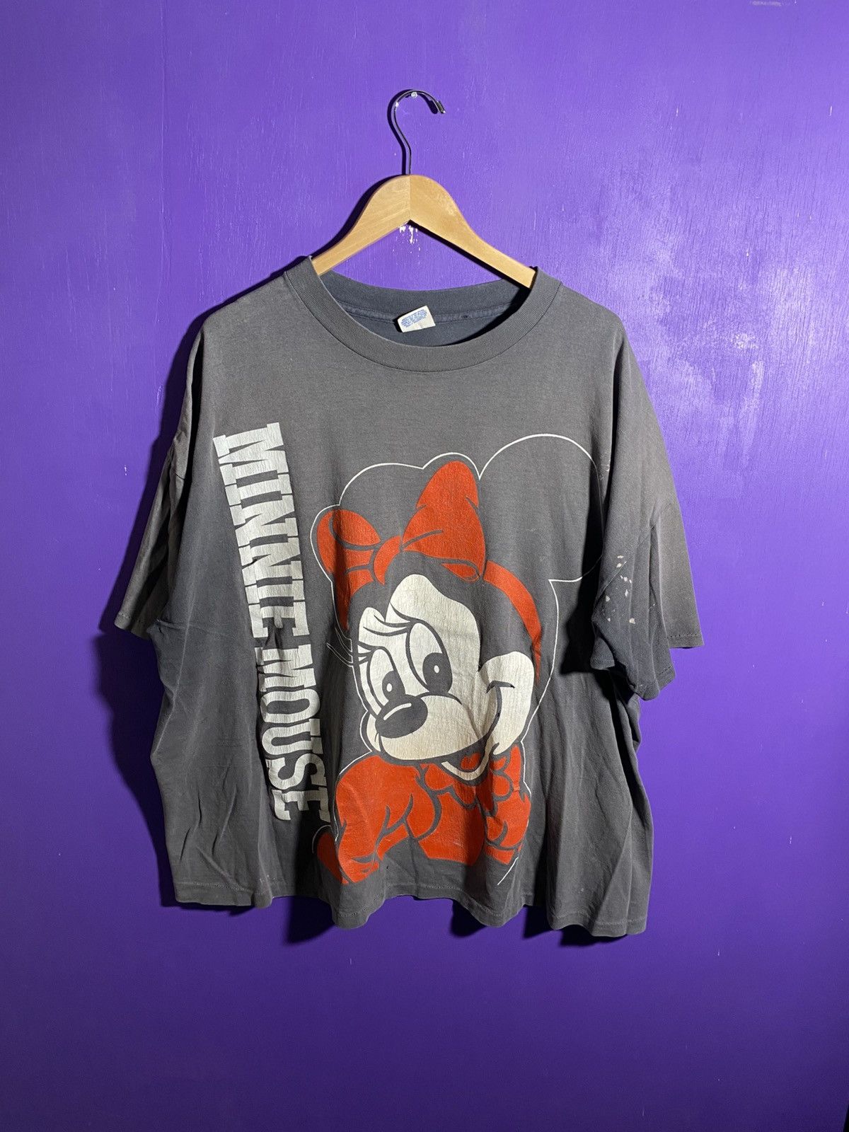 Disney × Vintage Vintage 90s Disney Minnie Mouse faded t-shirt Size US XXL / EU 58 / 5 - 1 Thumbnail