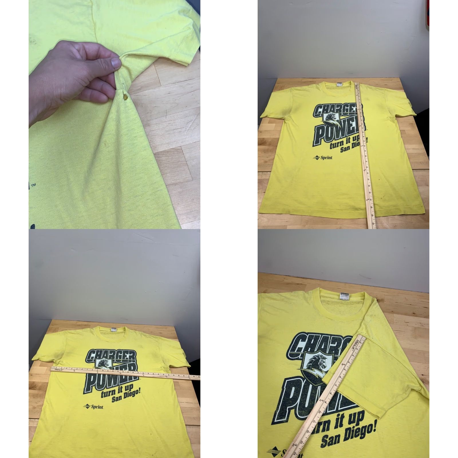 Vintage VINTAGE San Diego Chargers Shirt Mens XL Yellow 90s Graphic Tee Sportswear/Beach Boys Size US XL / EU 56 / 4 - 8 Thumbnail