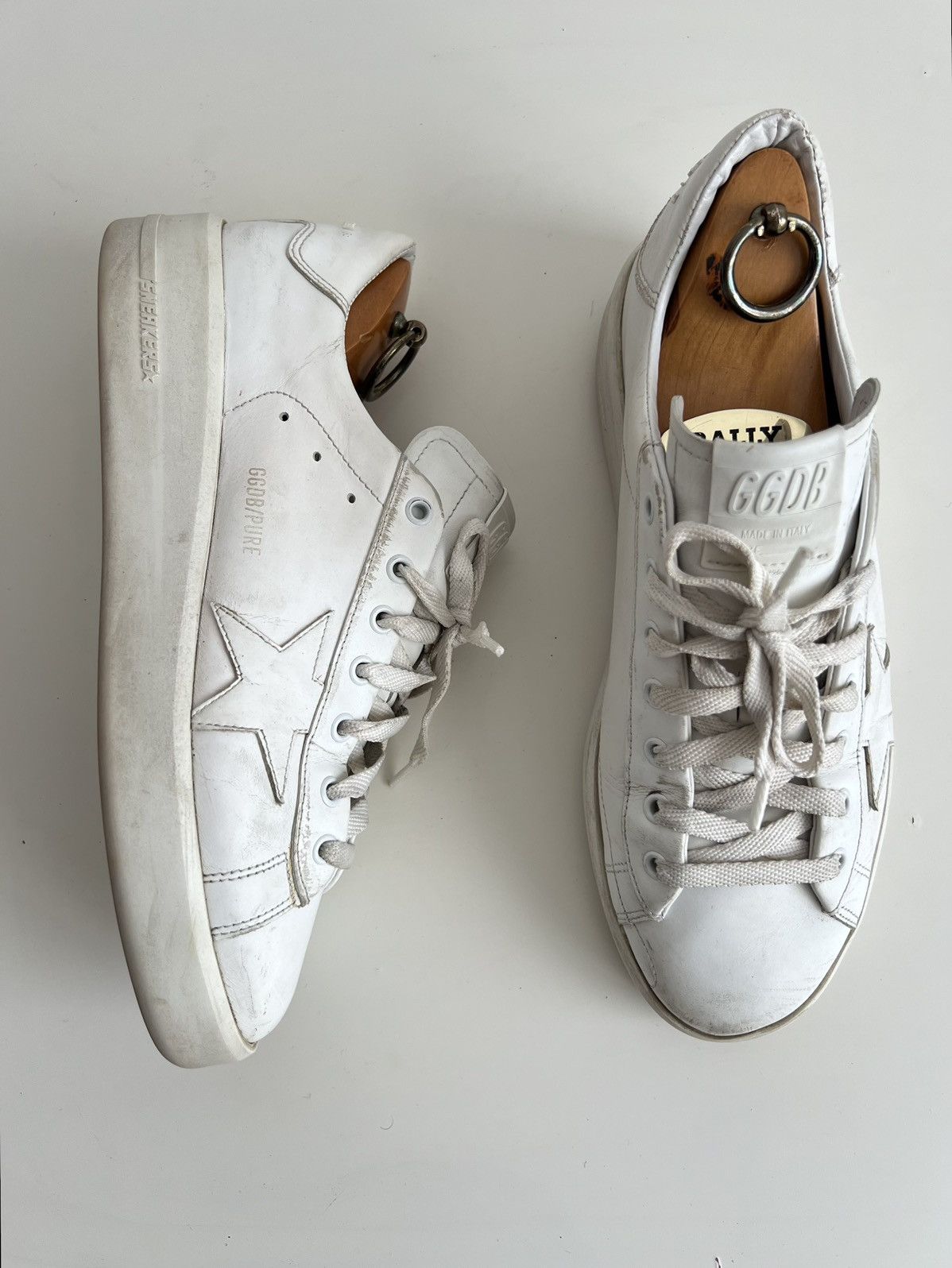 Golden Goose Golden Goose Pure Star Distressed Sneakers White Size US 9 / EU 42 - 5 Thumbnail