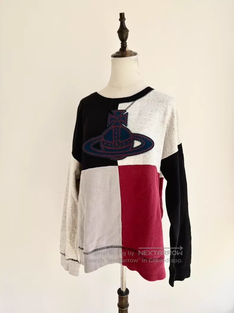 Vivienne Westwood Vivienne Westwood Color-Blocked Saturn Logo Hoodie Size ONE SIZE - 1 Thumbnail