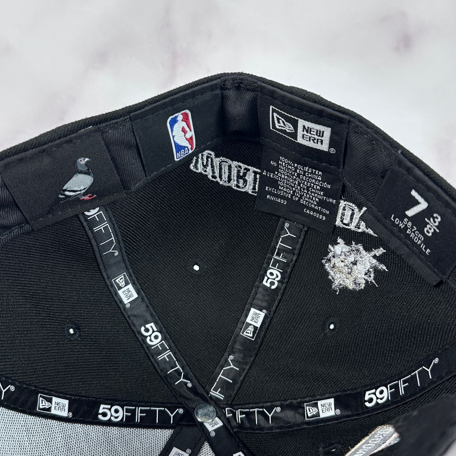New Era Brooklyn Nets World Renown Black/Grey Fitted Size ONE SIZE - 7 Thumbnail