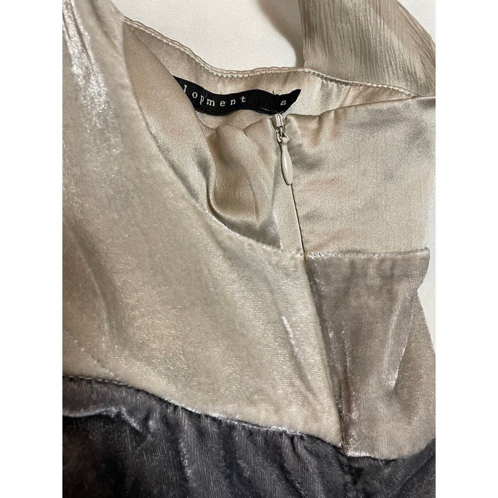 Other Development Velvet Silk Gray Gradient Dress Size 4 Size S / US 4 / IT 40 - 8 Thumbnail