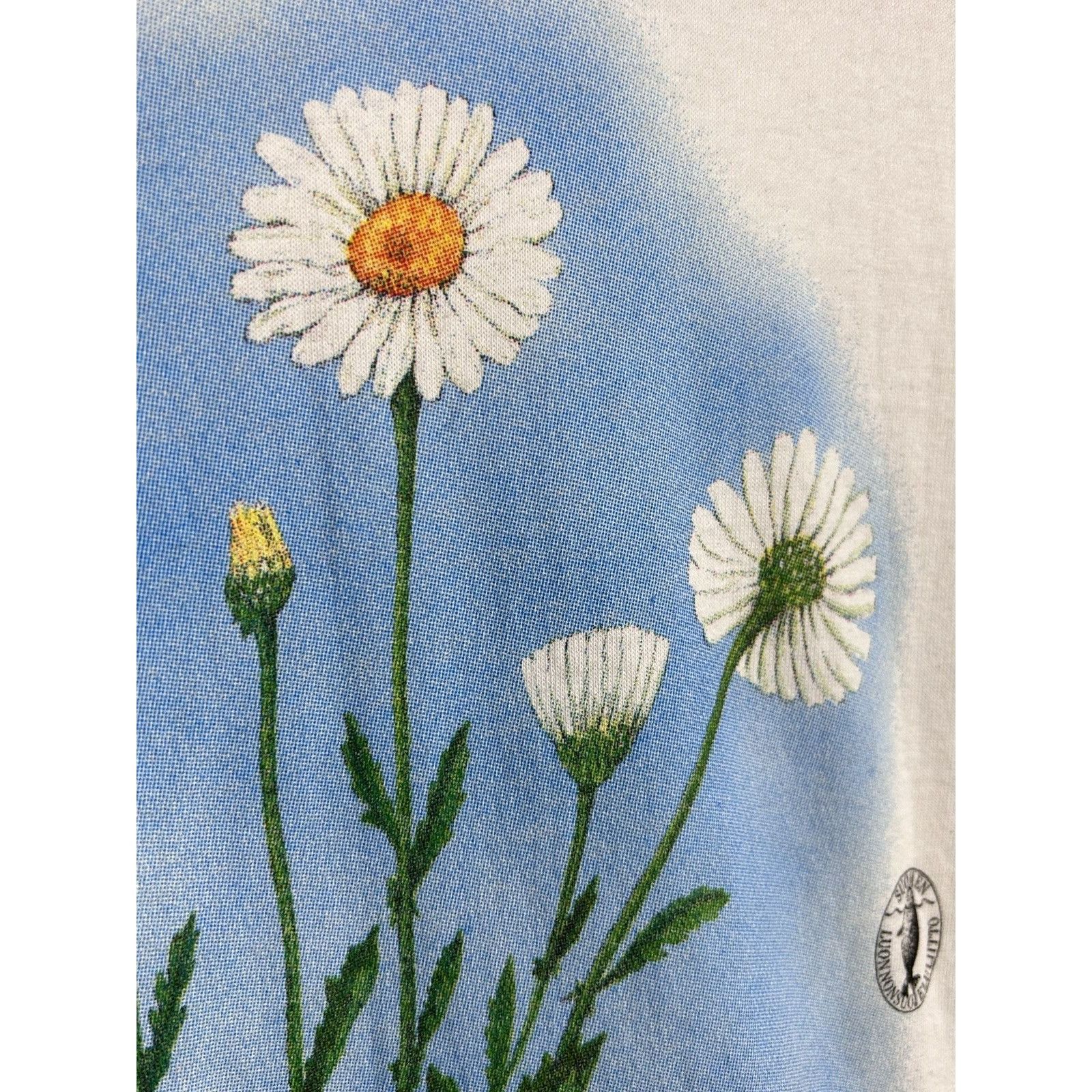 Vintage 90s Vintage Leucanthemum Vulgare Oxeye Daisy Flower T-Shirt Size US S / EU 44-46 / 1 - 3 Thumbnail