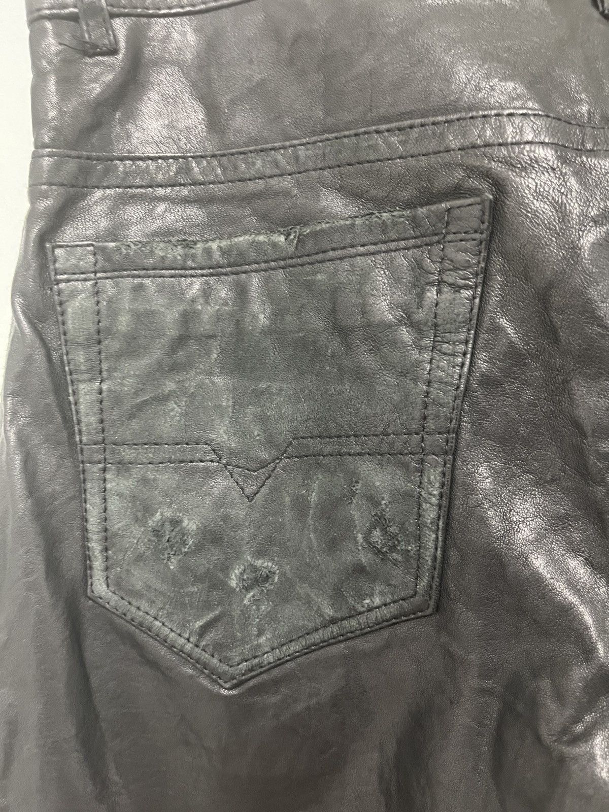 Diesel Distressed leather jeans. Size 29 Size US 29 - 18 Thumbnail