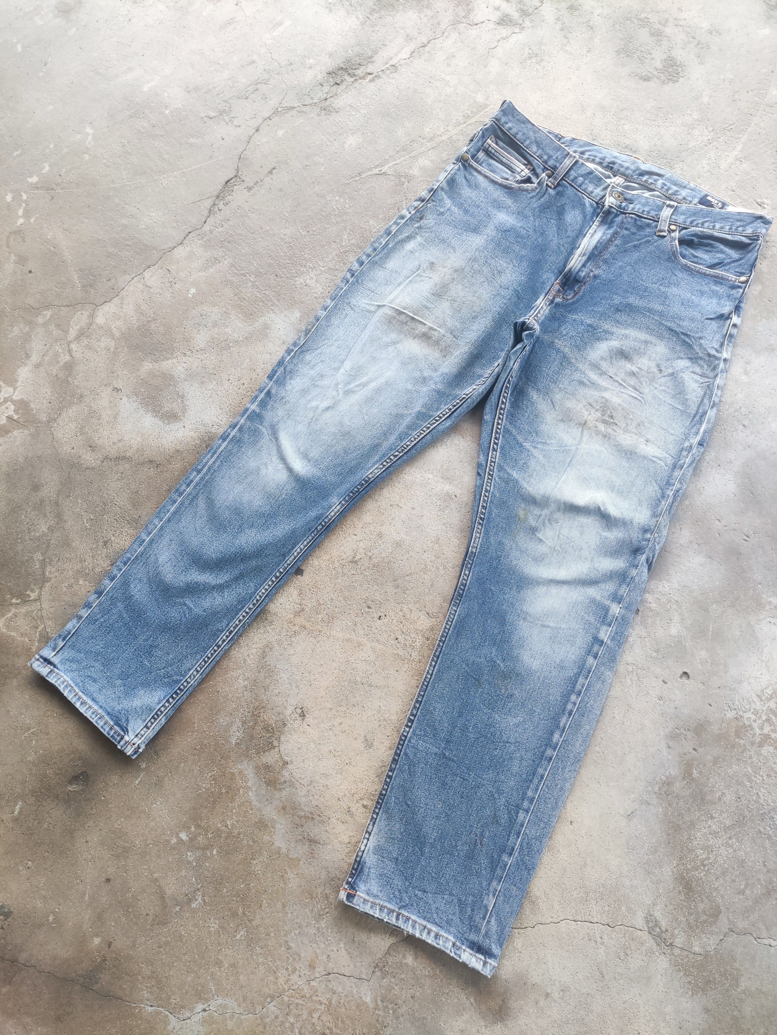 Japanese Brand Vintage Japanese Brand Buggy Jeans Faded Ripped Pants Size US 34 / EU 50 - 2 Thumbnail