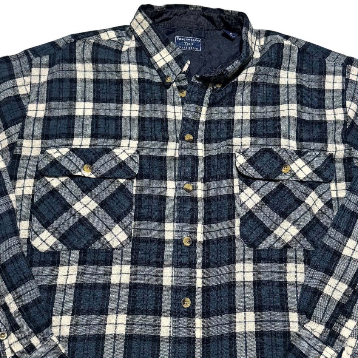 Vintage Vintage Susquehanna Plaid Flannel Casual Button Down XL Size US XL / EU 56 / 4 - 2 Thumbnail