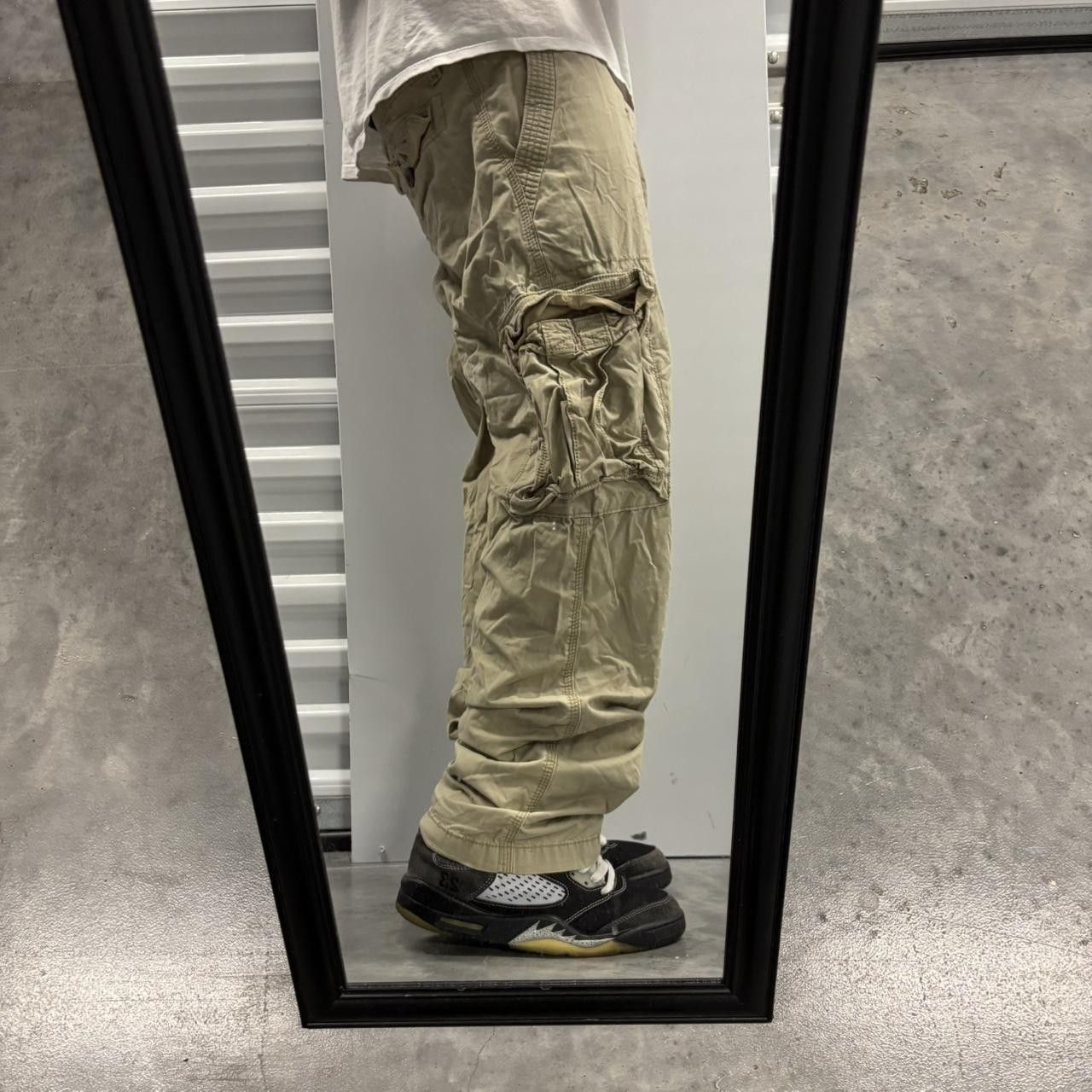 Japanese Brand × Vintage Crazy Vintage Y2K/2000s Khaki Streetwear Skater Cargo Pants! Size US 34 / EU 50 - 2 Thumbnail