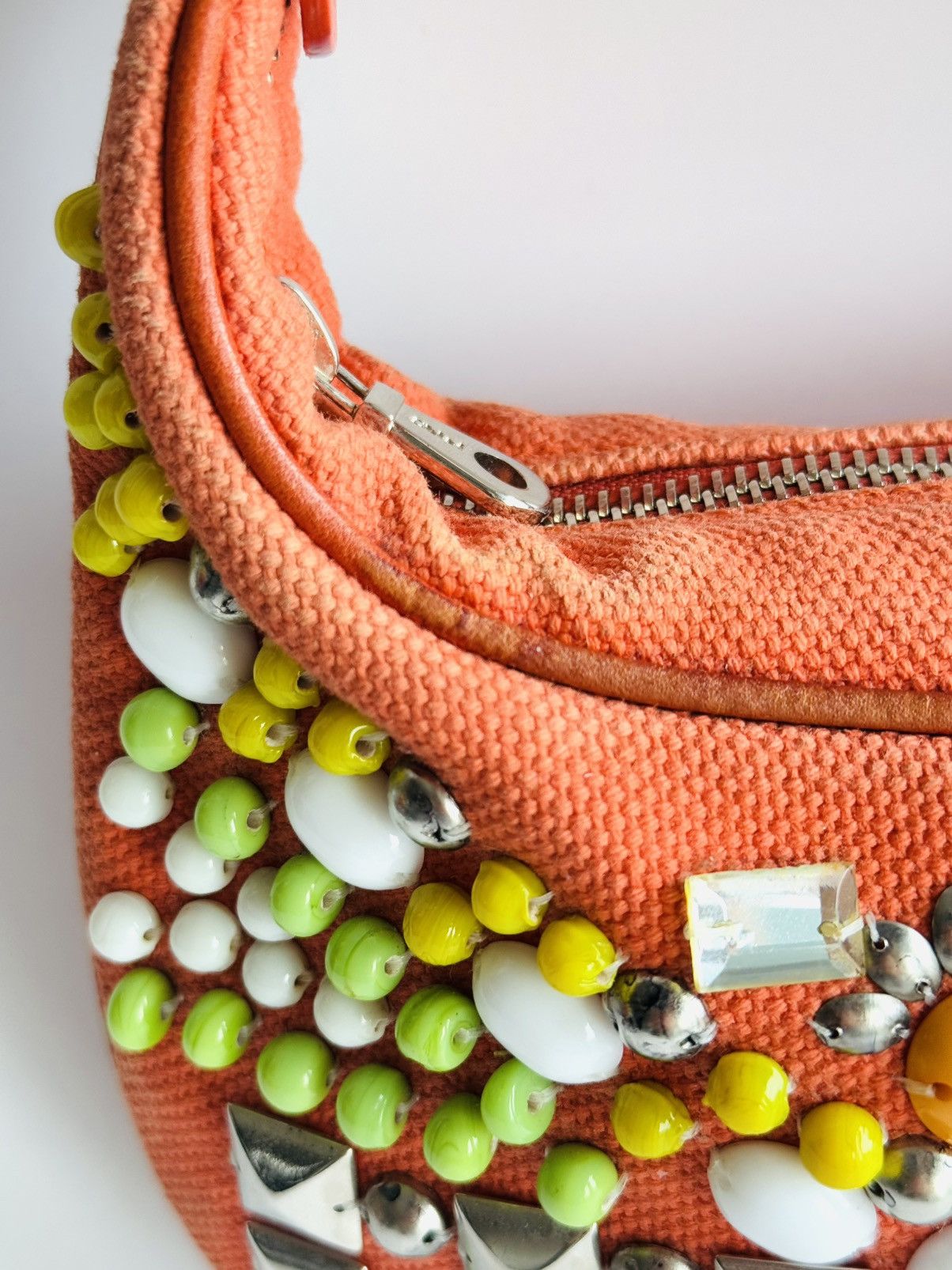 Chloe Vintage beaded Chloe Bracelet bag by Phoebe Philo orange Size ONE SIZE - 13 Thumbnail