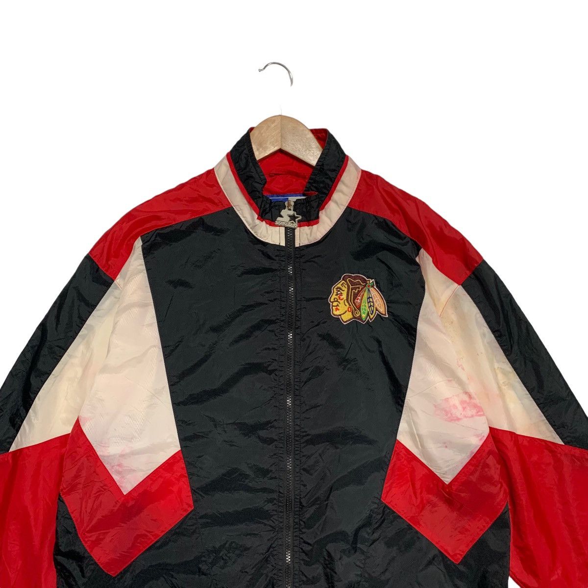 NHL Vintage Starter NHL Chicago Blackhawks Nylon Jacket Size US M / EU 48-50 / 2 - 11 Thumbnail