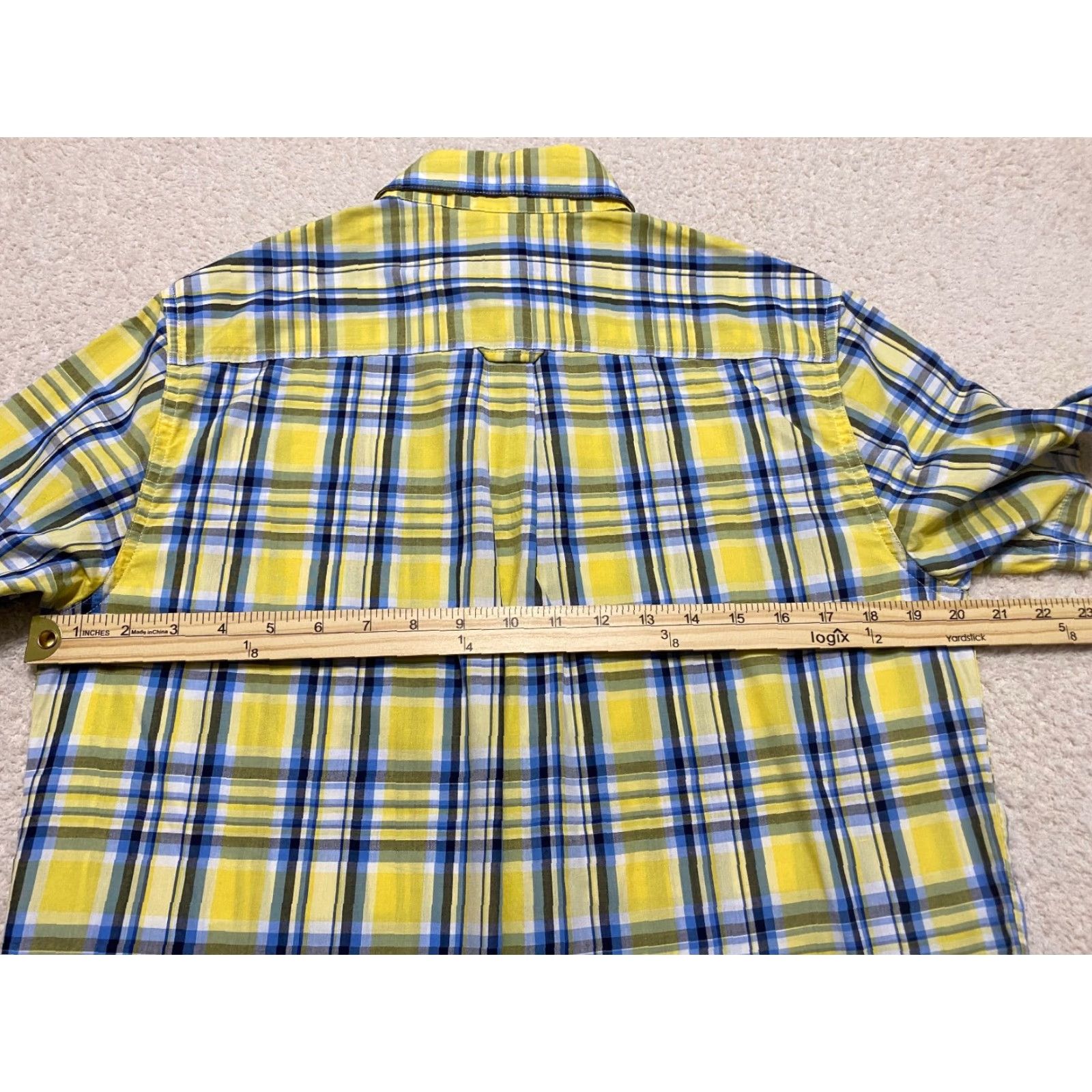 Chaps Chaps Mens Small Shirt S/S Button-Down Multicolor Plaid Easy Care Ralph Lauren Size US S / EU 44-46 / 1 - 7 Thumbnail