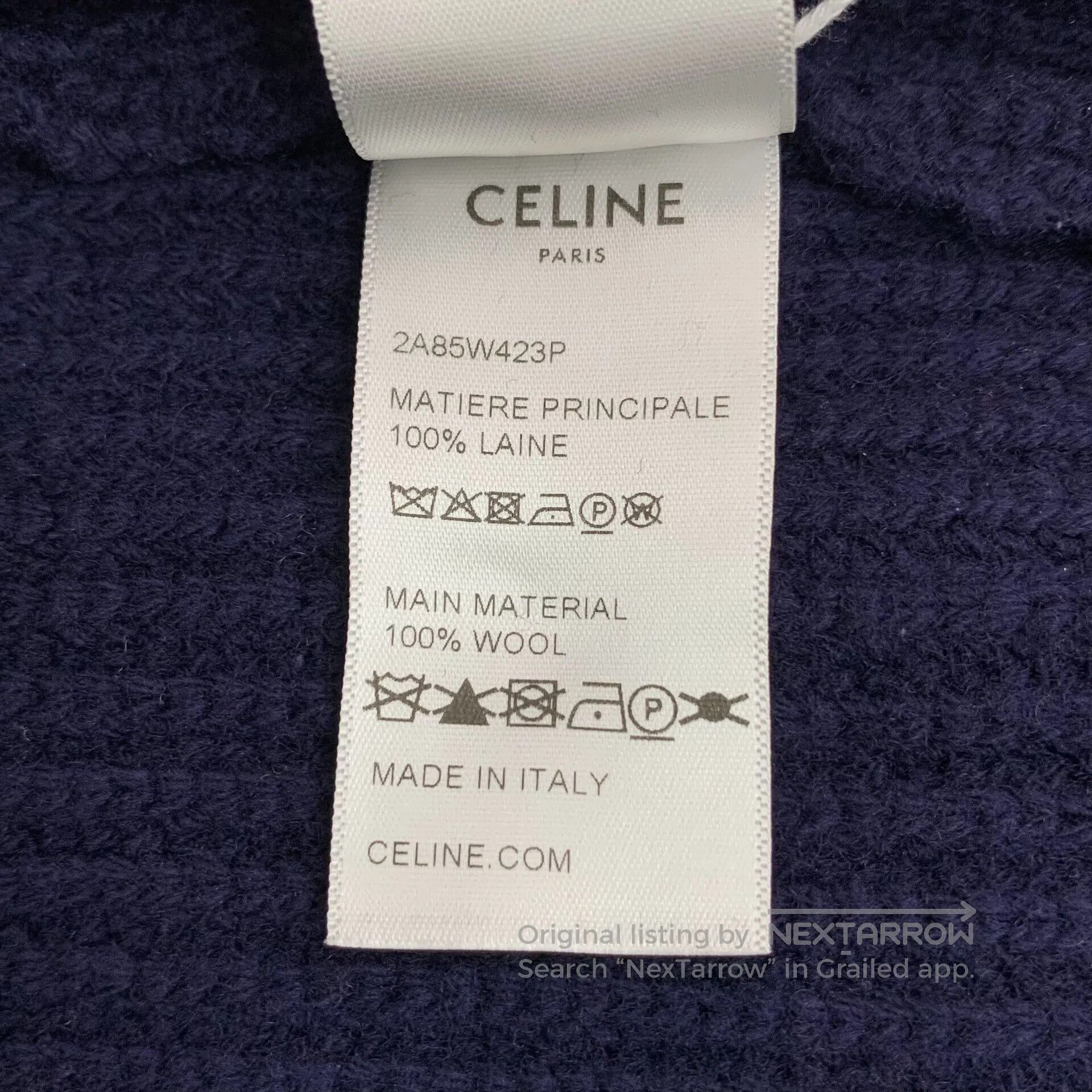 Celine Celine Logo Letter Wool Hooded Sweater. Size S / US 4 / IT 40 - 7 Thumbnail