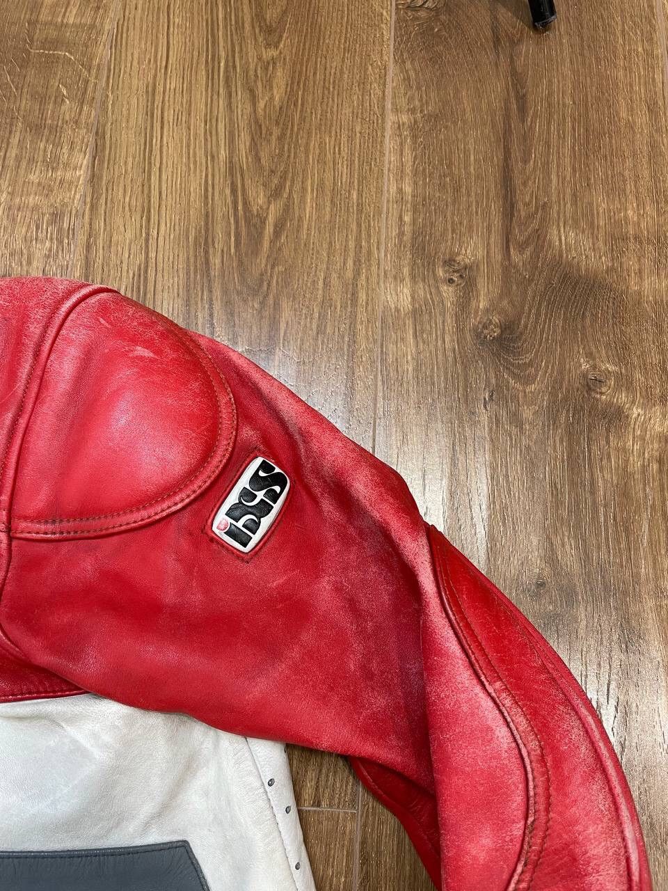 Genuine Leather × Vintage Vintage Genuine Leather 90’s Y2K Red Racing IXS Faded Jacket Size US M / EU 48-50 / 2 - 7 Thumbnail