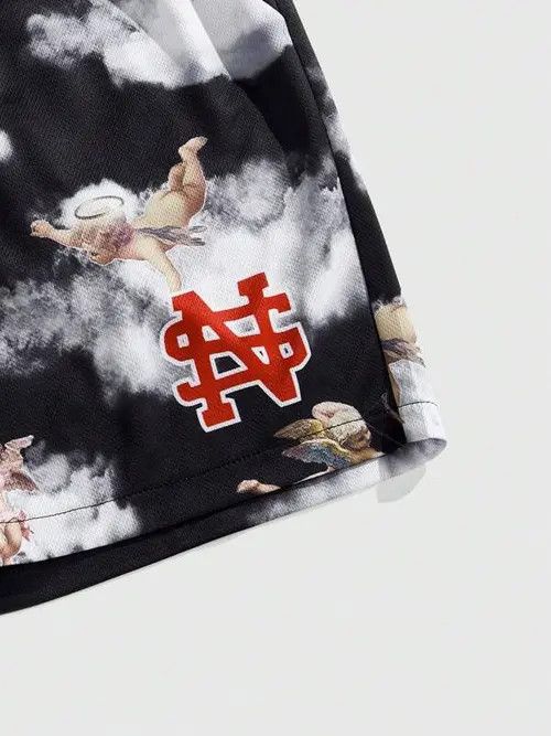 Japanese Brand Print Y2k Shorts DRIP summer Size US 36 / EU 52 - 3 Thumbnail
