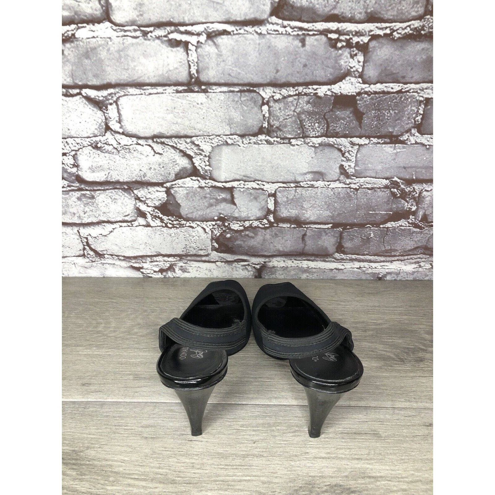 Donald Pliner Donald J Pliner Fenia Couture Black Fabric Stiletto Heels Wo Size US 7.5 / IT 37.5 - 5 Thumbnail