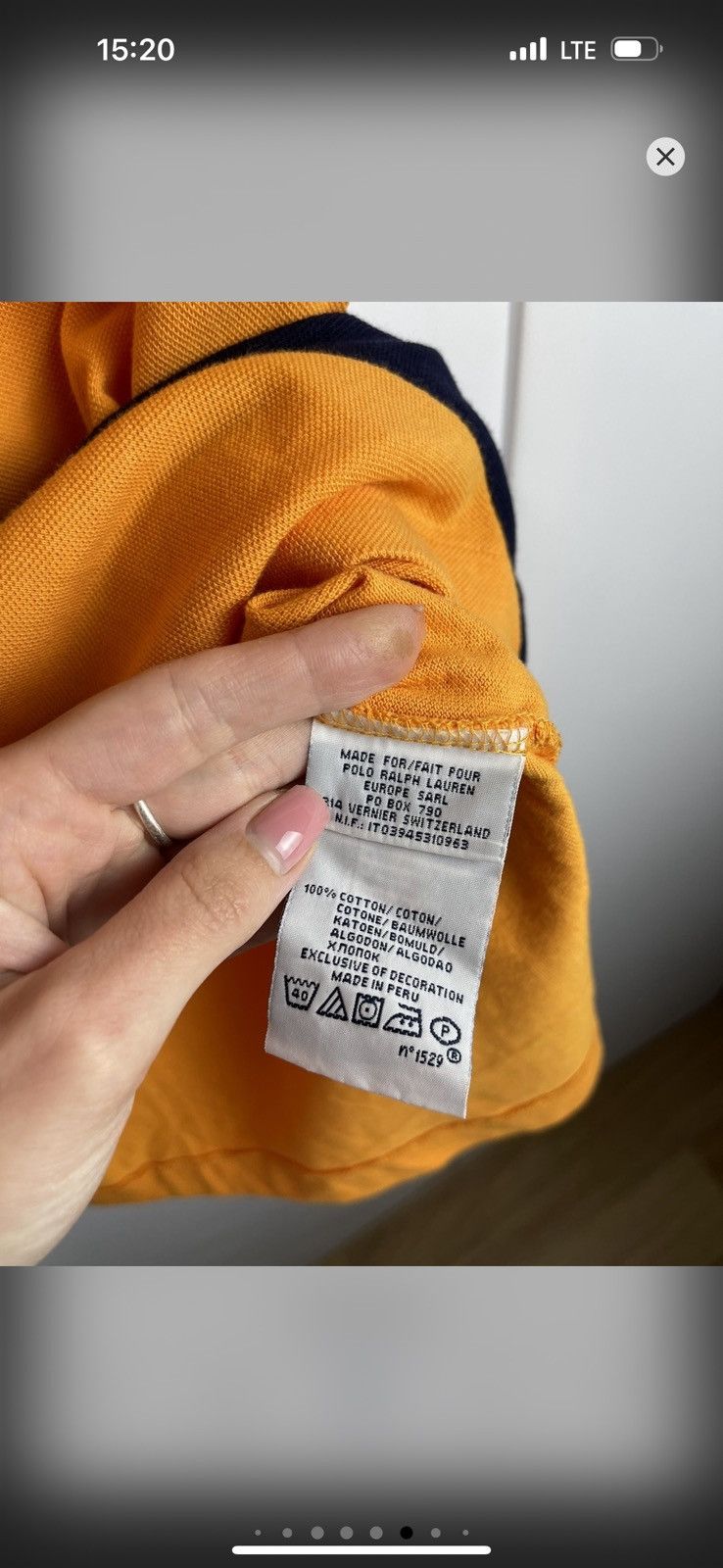 Polo Ralph Lauren × Vintage Vintage polo Ralph Lauren big logo size XL-XXL orange rare Size US XL / EU 56 / 4 - 9 Thumbnail