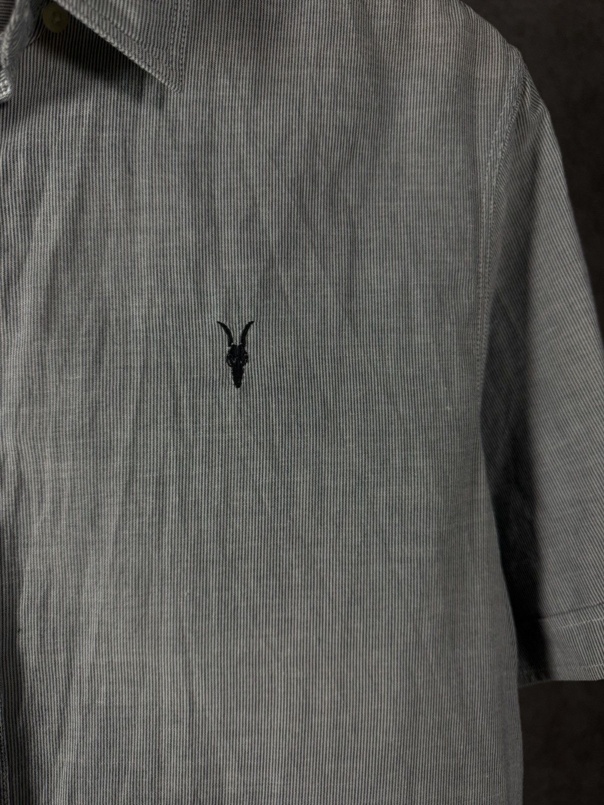 Allsaints Allsaints designer logo striped shirt Size US M / EU 48-50 / 2 - 3 Thumbnail