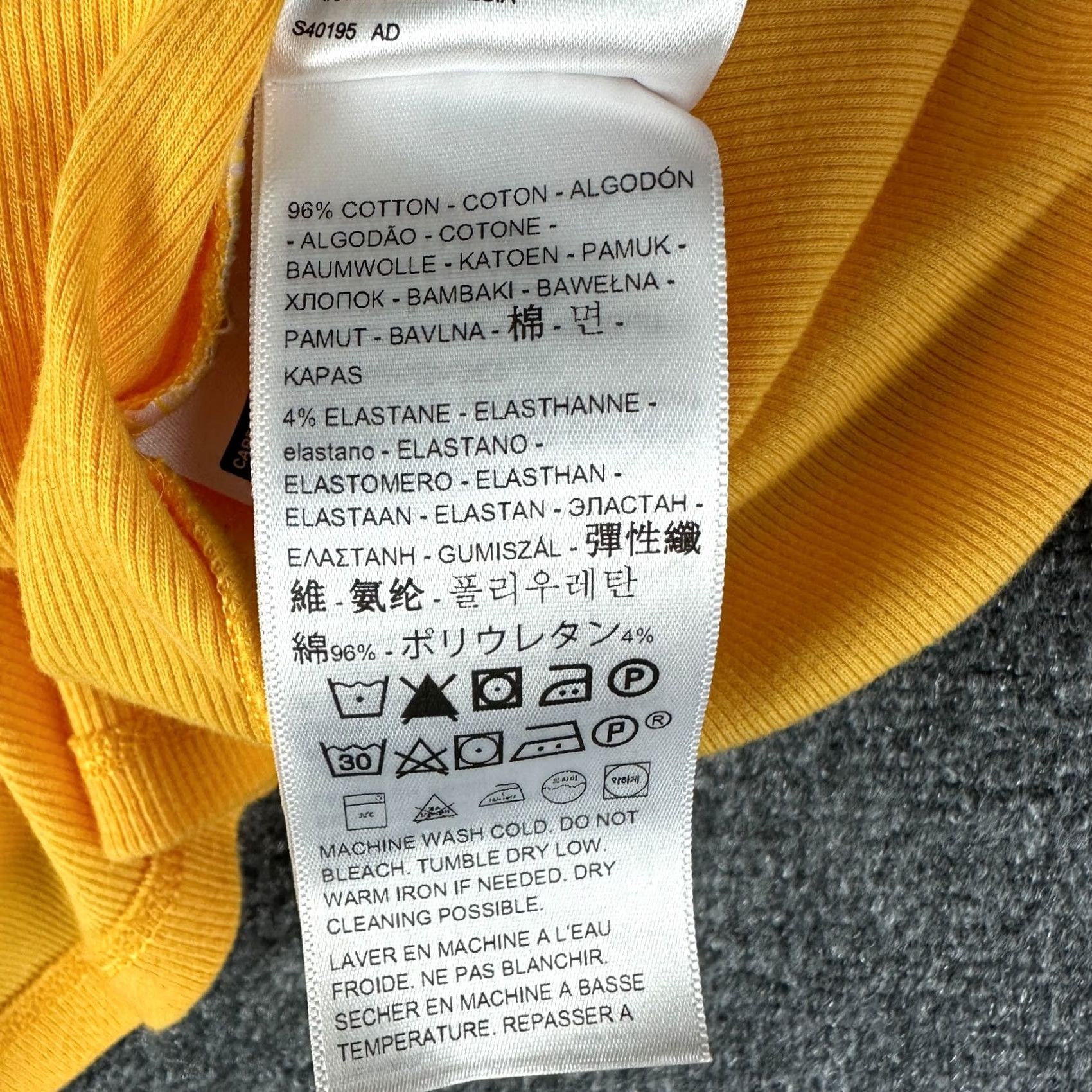Levi's Levi's Sweater Cardigan Womens XL Yellow Cotton Blend Knit Open Tie Hem Long Sleeve V-Neck Casual Modern 90s? Size XL / US 12-14 / IT 48-50 - 5 Thumbnail