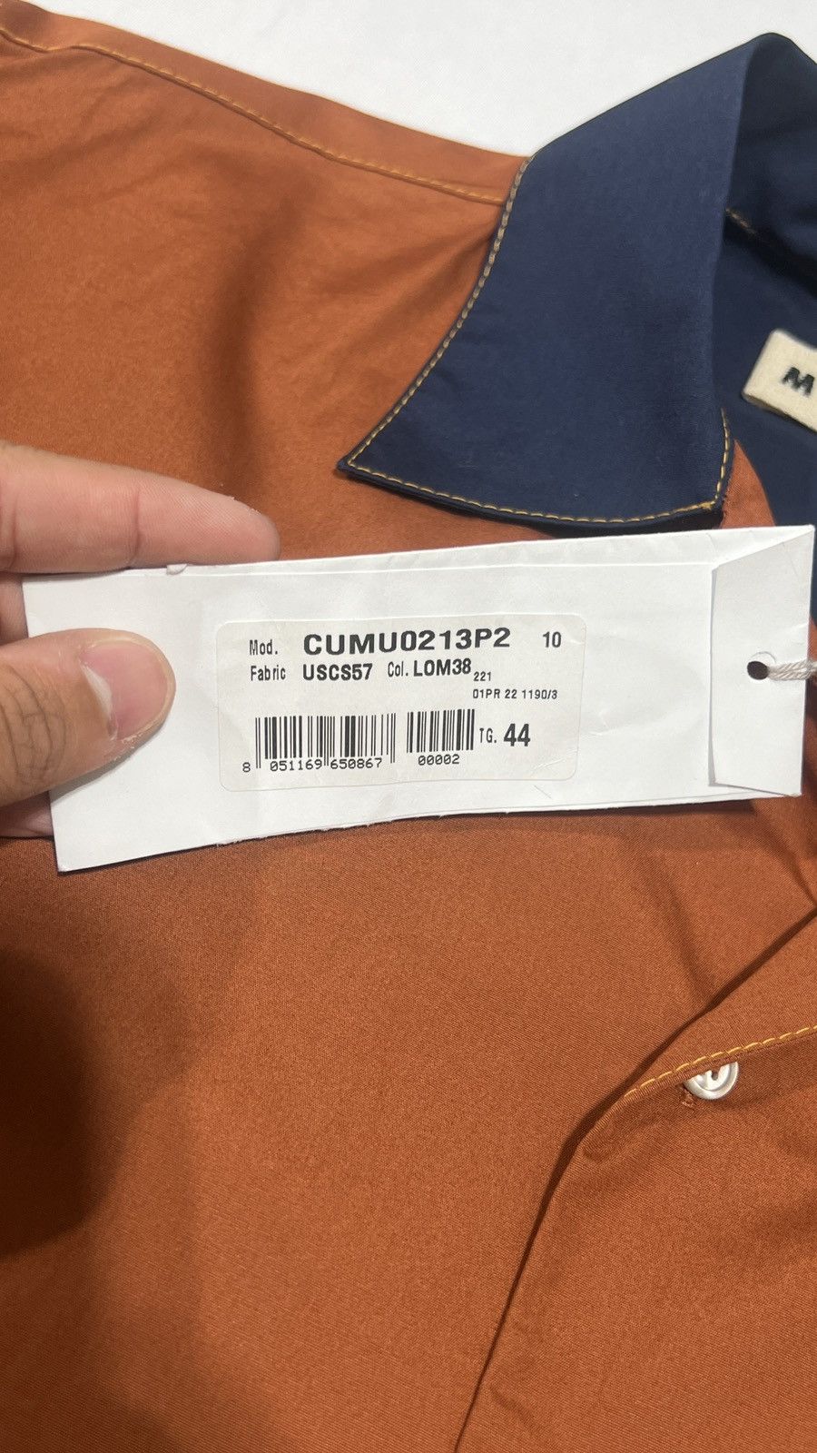 Marni Marni Button Up Pocket Logo Size US S / EU 44-46 / 1 - 4 Thumbnail