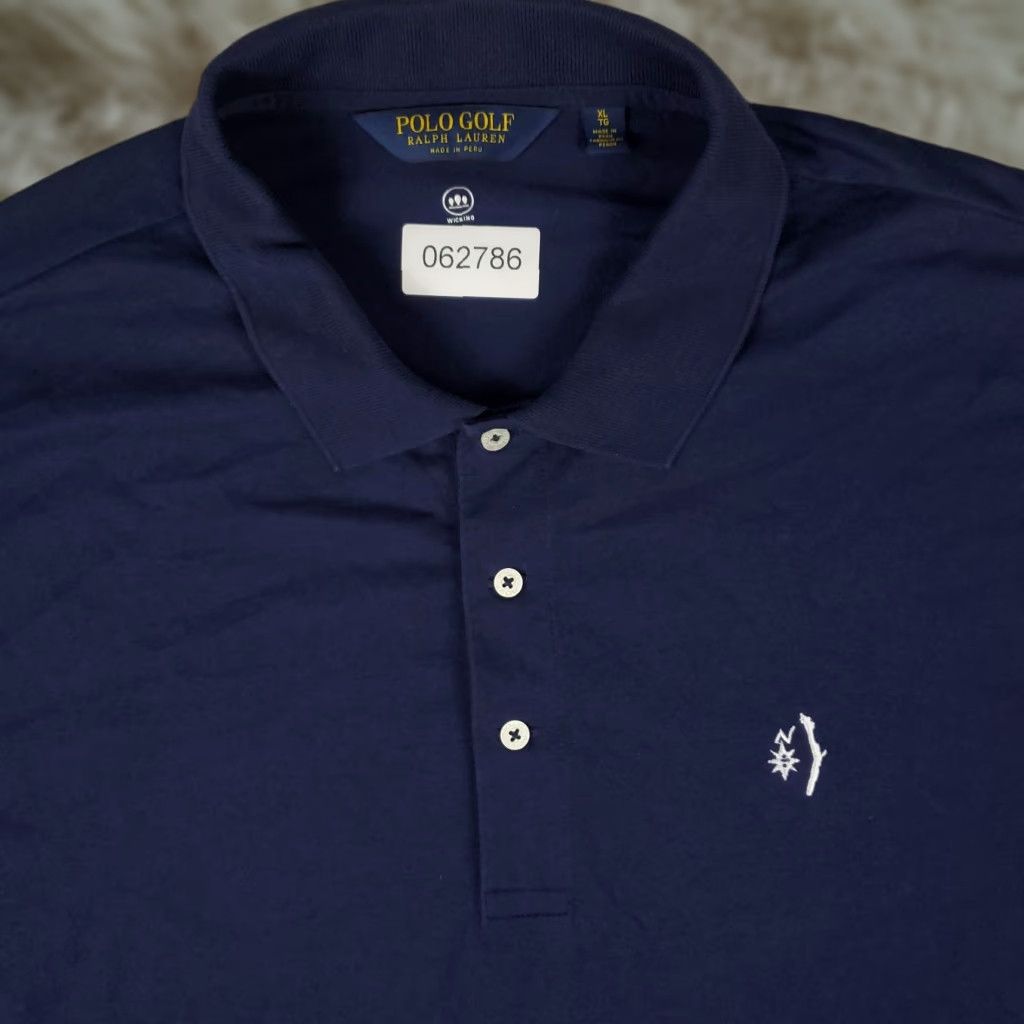 Ralph Lauren Ralph Lauren Polo Shirt Men XL Navy Blue Golf Casual Short Sleeve Shirt M A L-Lined Col l ar Logo Size US XL / EU 56 / 4 - 1 Thumbnail