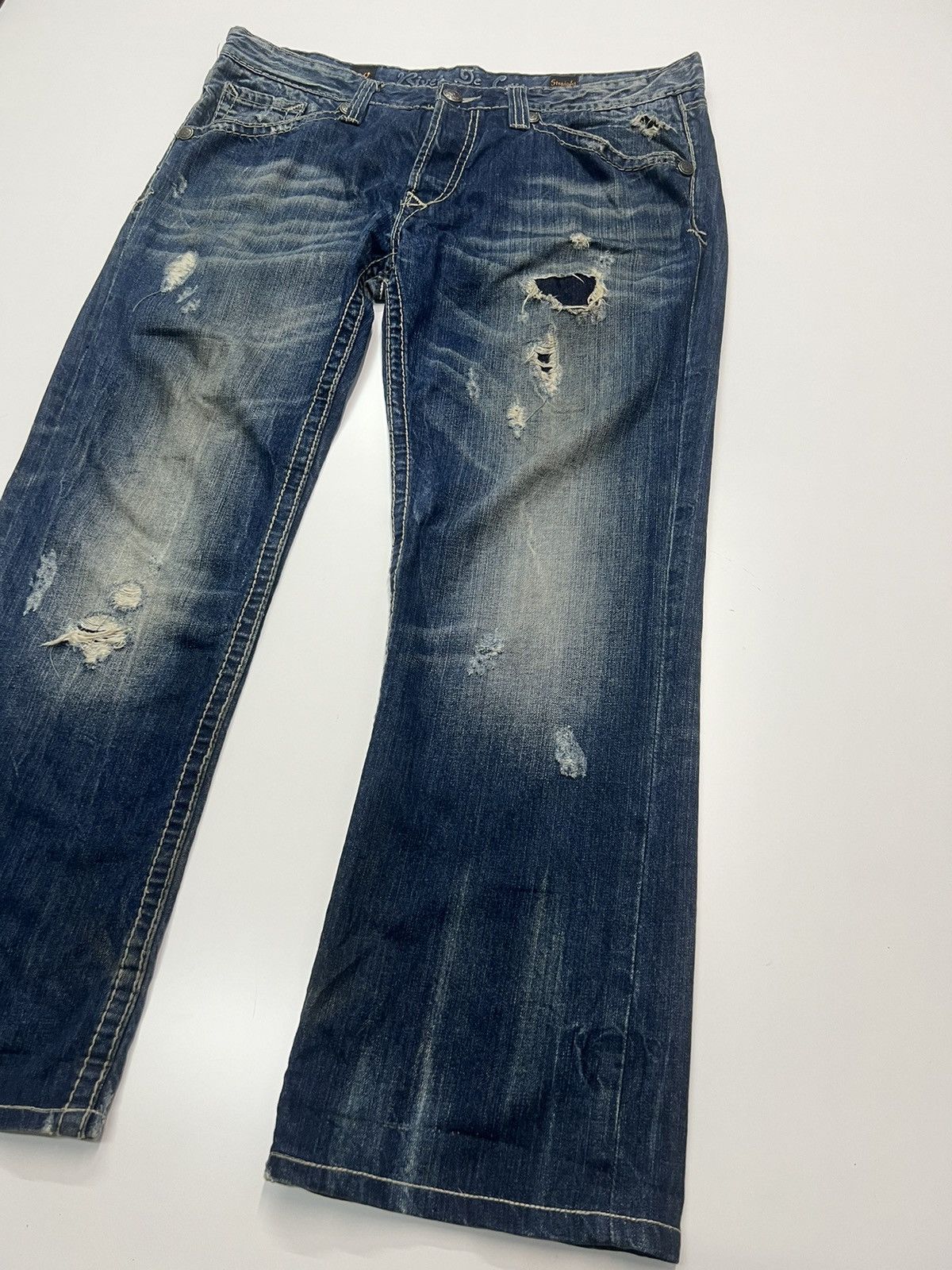 Japanese Brand × Vintage VINTAGE RIVET DE CRU JEANS SIZE 42 Size US 42 / EU 58 - 3 Thumbnail