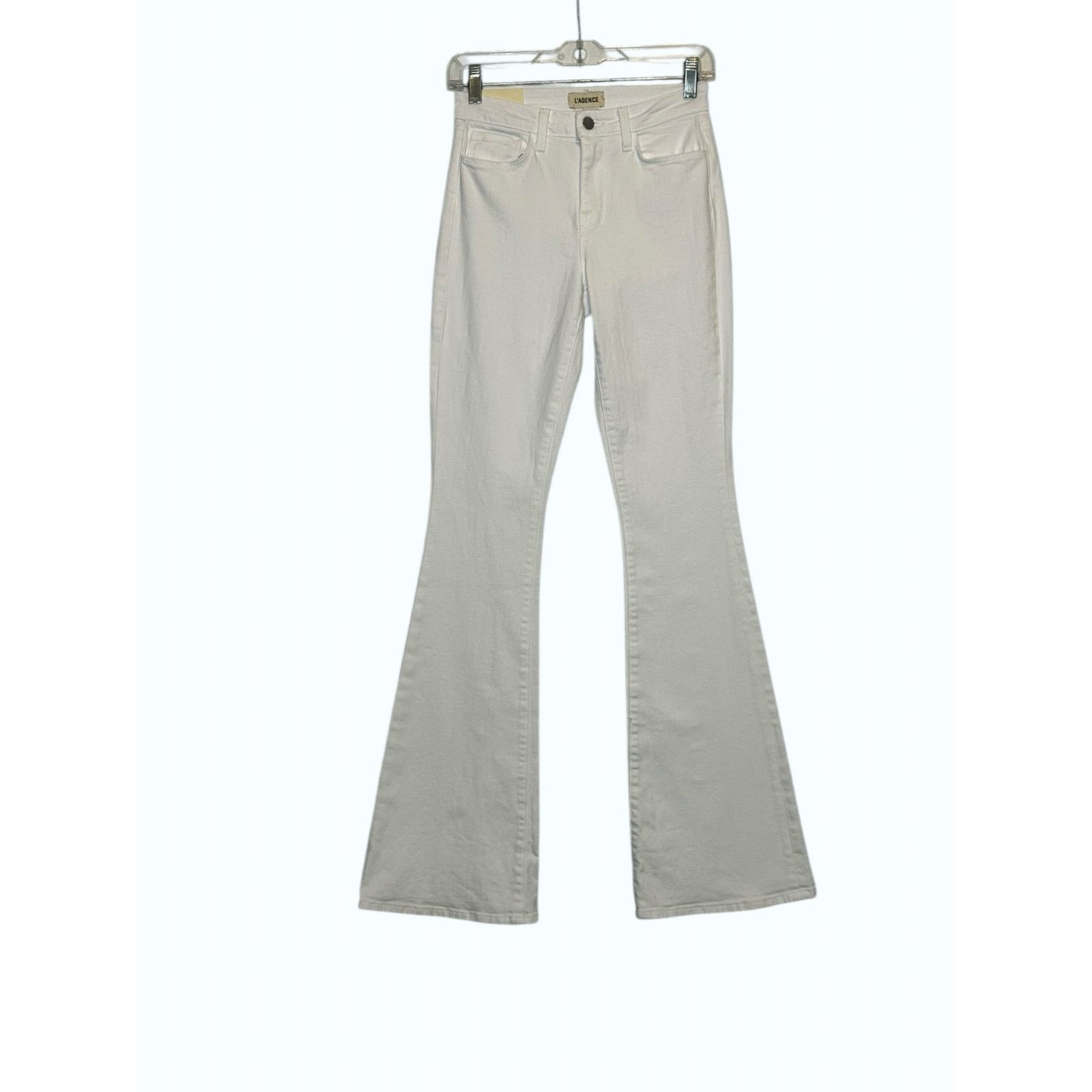 L'AGENCE L'Agence White Bell High Rise Flare Jeans size 25 - 2 Size 26" / US 2 / IT 38 - 10 Thumbnail