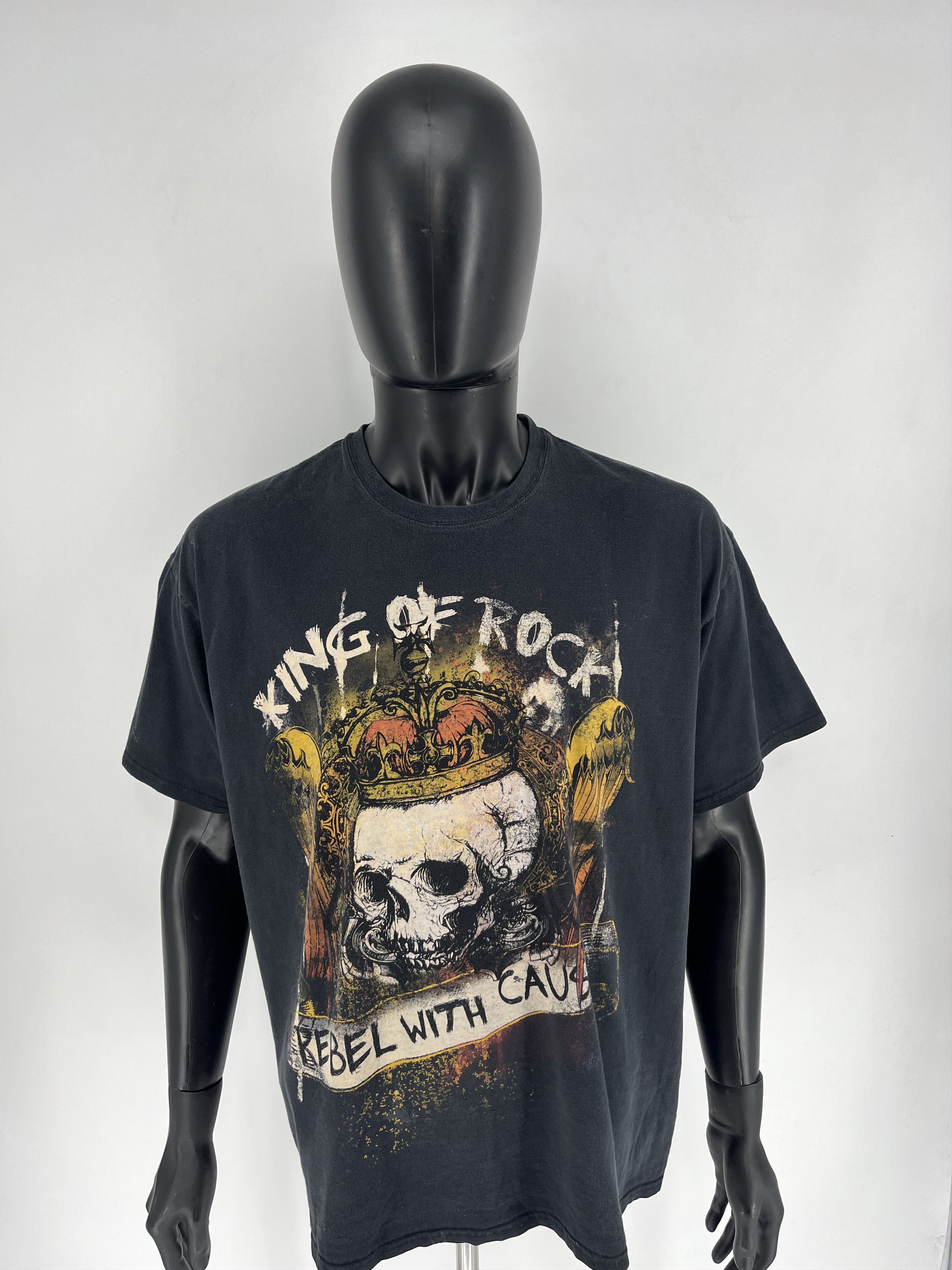 Band Tees × Vintage T Shirt Vintage 90s King Of Rock Rebel With Cause Size 2XL Size US XL / EU 56 / 4 - 5 Thumbnail