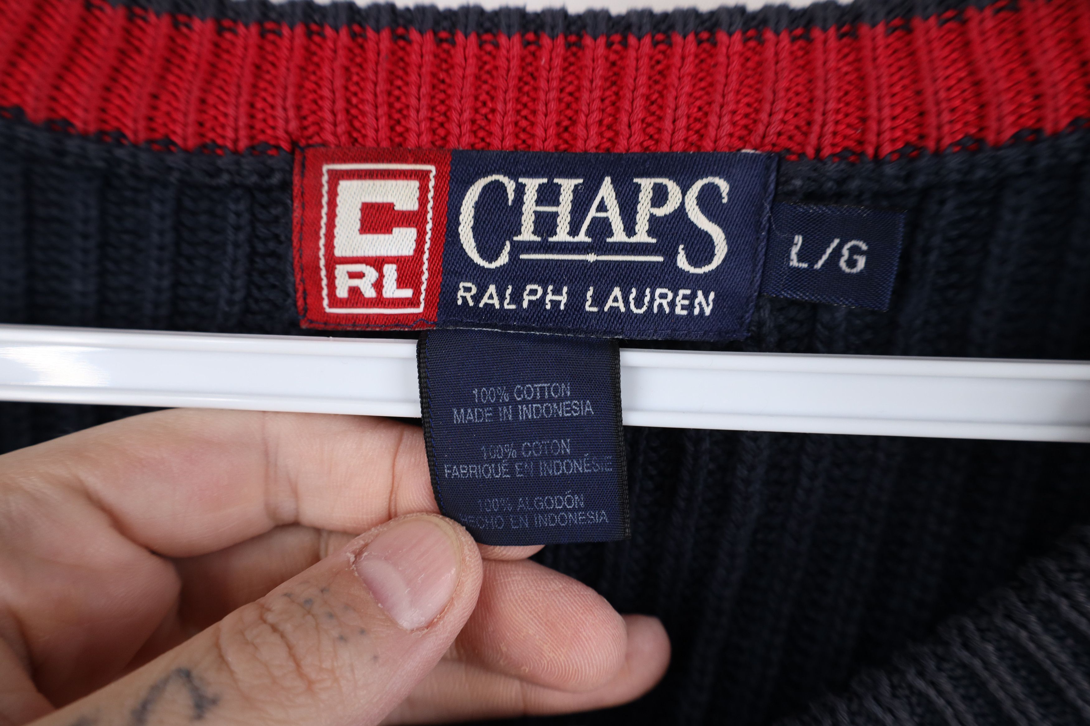 Ralph Lauren Vintage 90s Chaps Ralph Lauren Ribbed Knit Sweater Size US L / EU 52-54 / 3 - 12 Thumbnail
