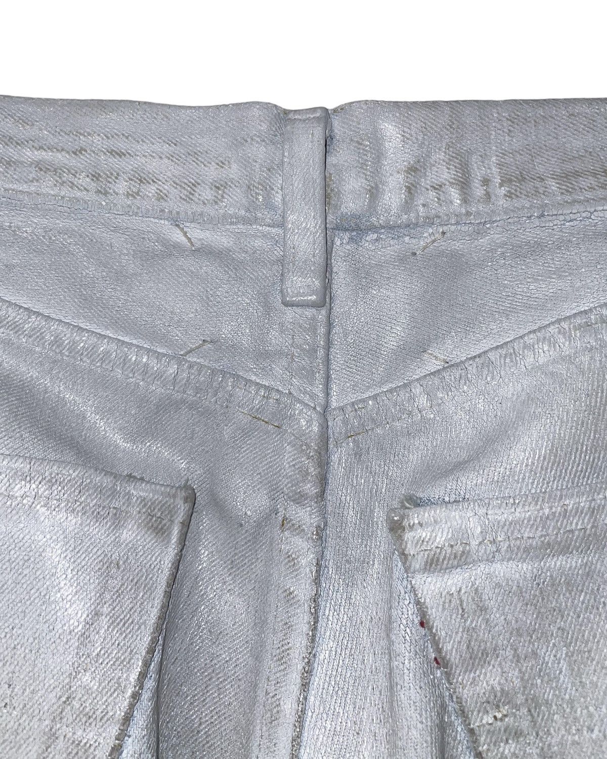 Maison Margiela × Vintage Artisanal Painted White Jeans (SS99) Size 27" / US 4 / IT 40 - 5 Thumbnail
