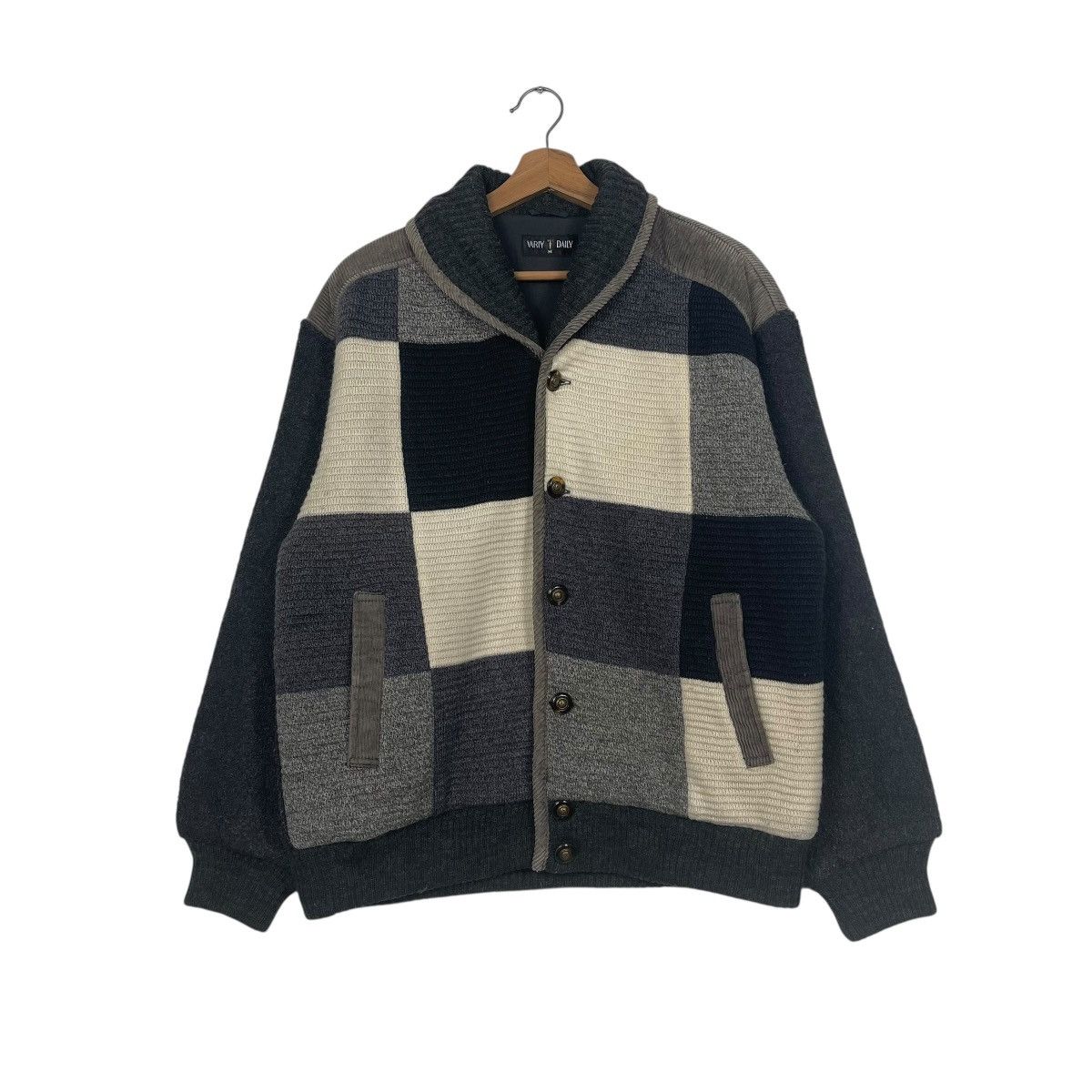 Japanese Brand Variy Wool Tartan Button Jacket Size US M / EU 48-50 / 2 - 1 Thumbnail
