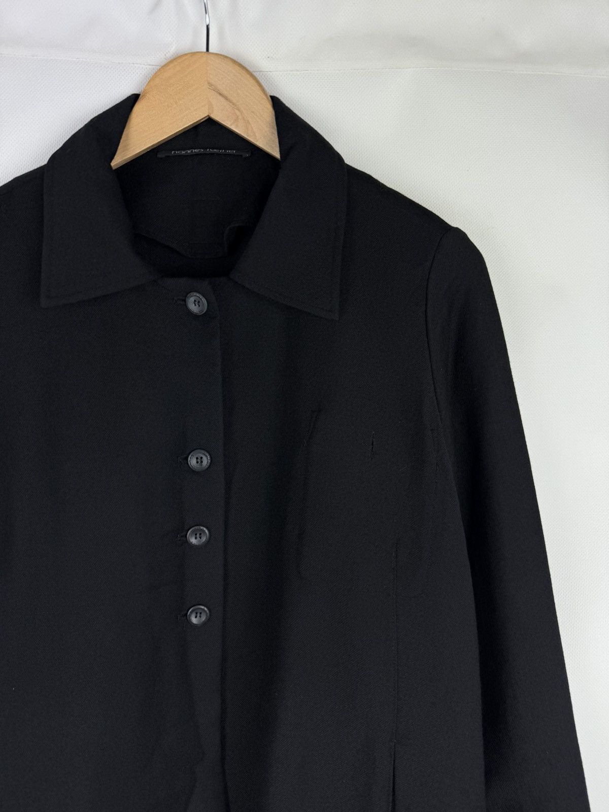 hannes roether Hannes Roether Ladies Avant-garde Wool Blazer Jacket Size M Size M / US 6-8 / IT 42-44 - 5 Thumbnail