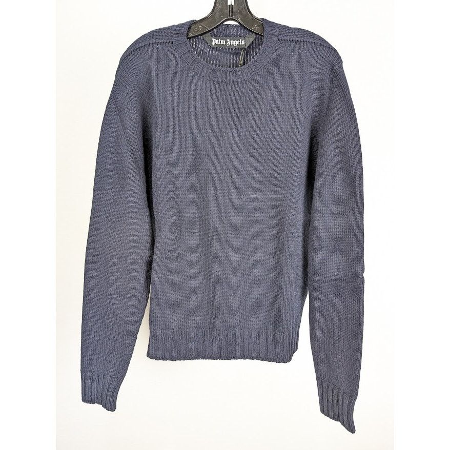 Palm Angels o1rshd1 Rec Logo Sweater in Navy blue/White Size US S / EU 44-46 / 1 - 3 Thumbnail