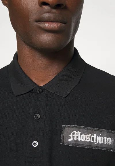 Moschino o1y0225 Logo Polo Shirt in Black Size US L / EU 52-54 / 3 - 2 Thumbnail