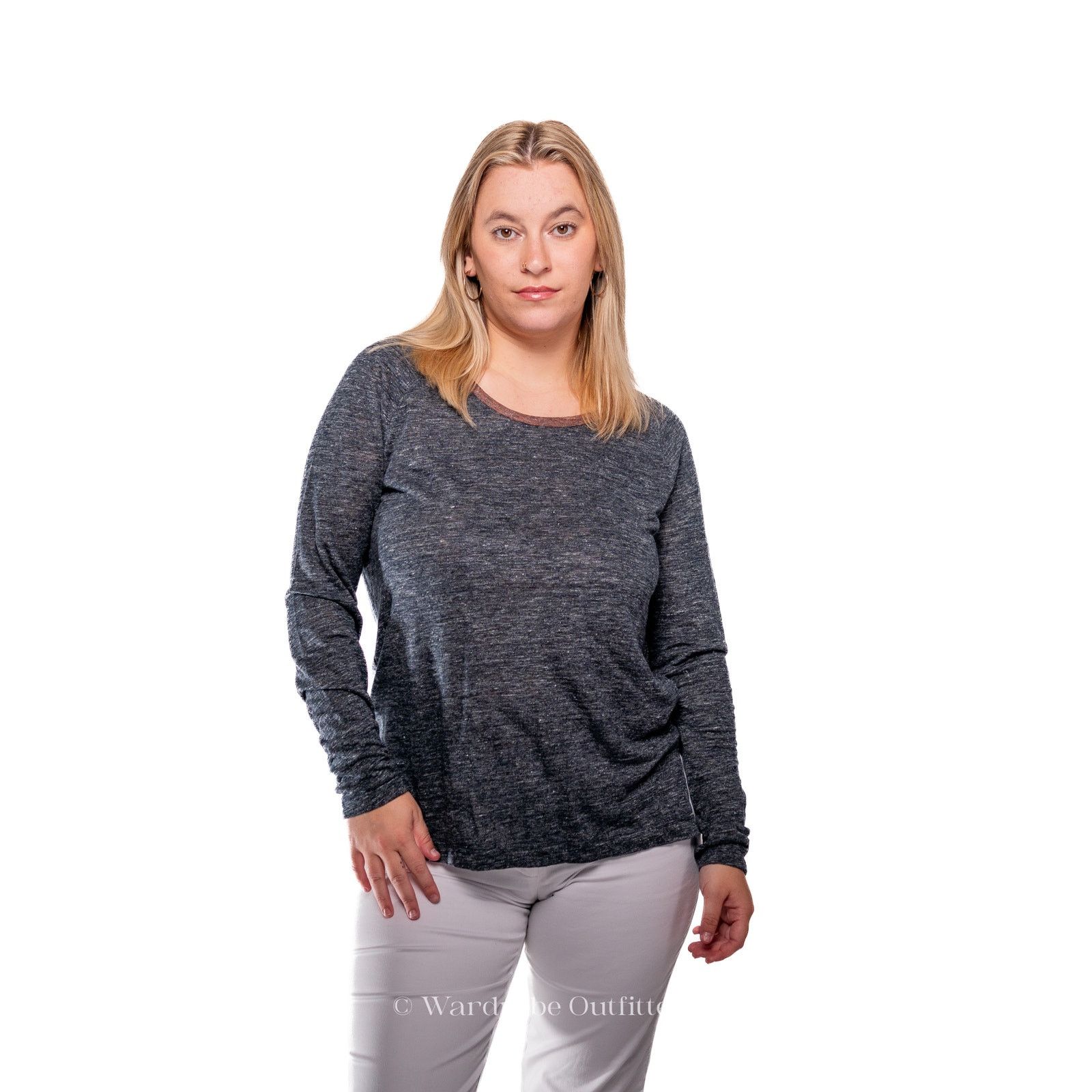 Madewell Missguided Re_Styld Pink Ribbed Thermal Henley Long Sleeve Size S / US 4 / IT 40 - 7 Thumbnail