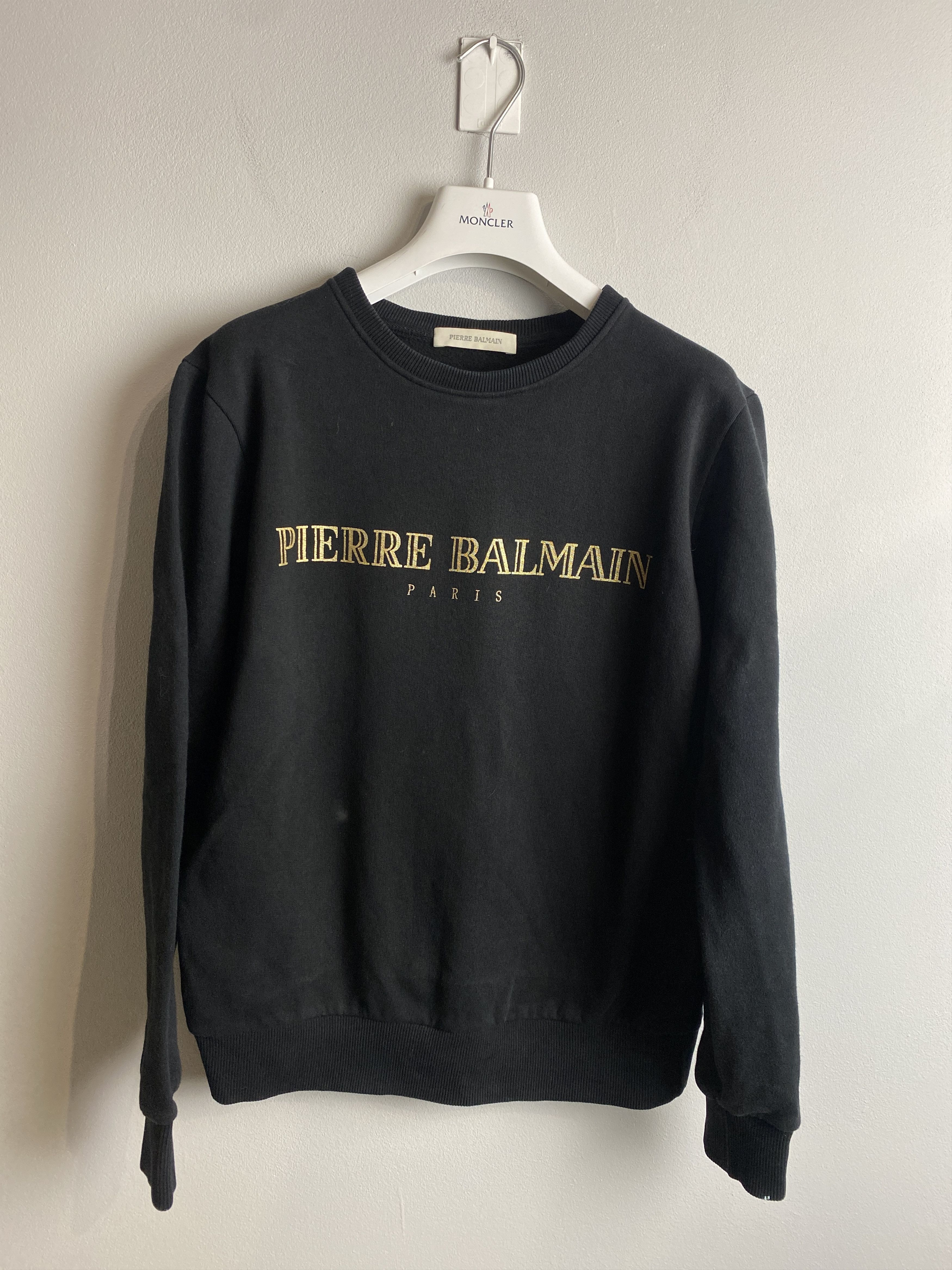 Pierre Balmain Pierre Balmain big logo sweatshirt crewneck Size S / US 4 / IT 40 - 1 Thumbnail