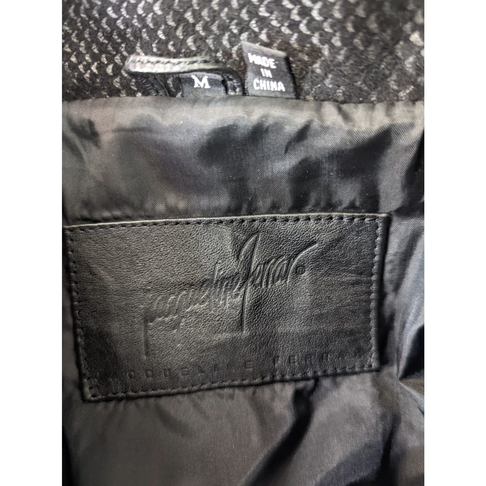 Vintage VINTAGE 80s Black Leather Leopard Patchwork Women's Coat Jacket Sz M Relaxed 10/12 Leather Leopard Glam Rock Jazz Style Woman Mens Womens Boys Girls Size M / US 6-8 / IT 42-44 - 4 Thumbnail