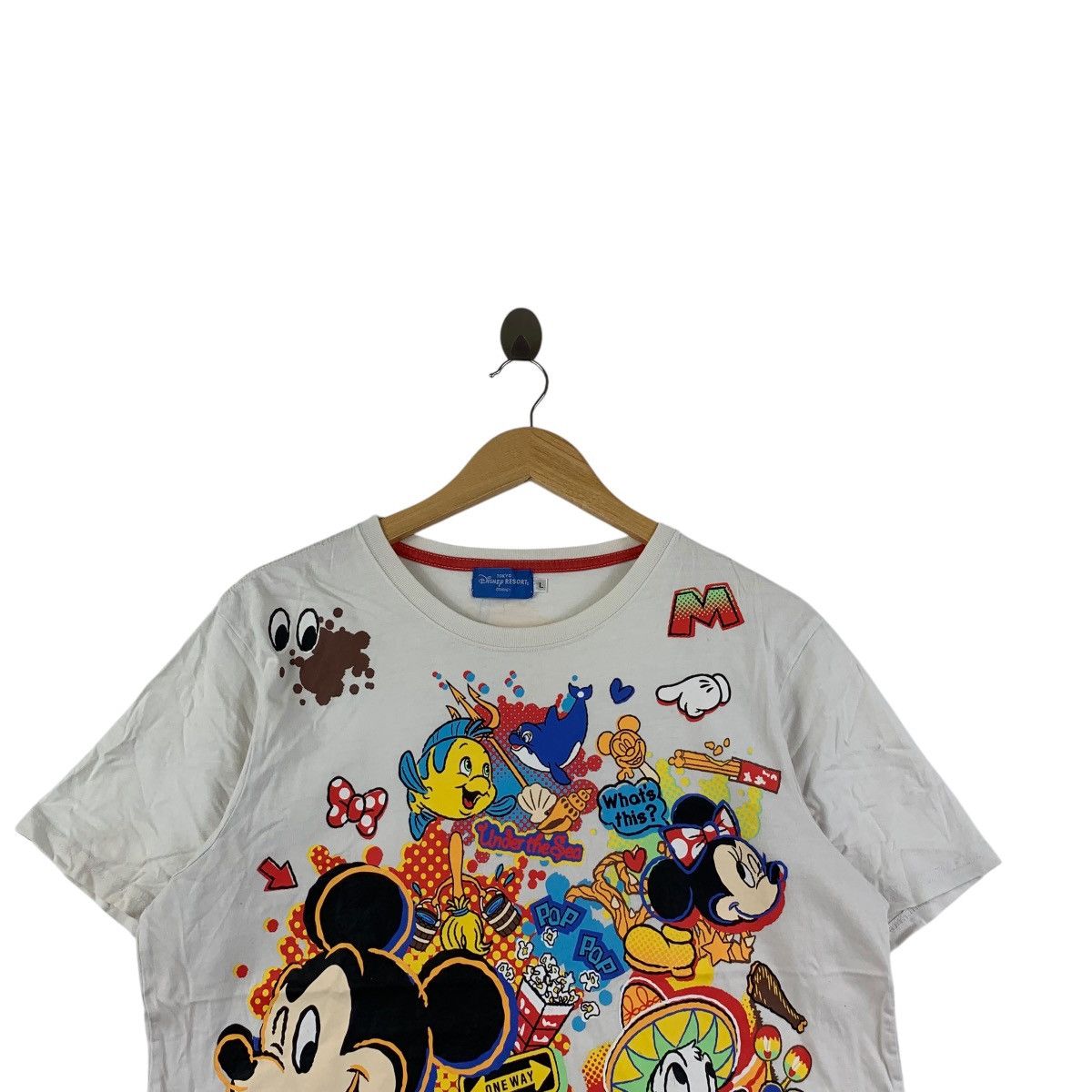 Disney TOKYO DISNEY RESORT Mickey Mouse & Friends AOP Tee Shirt Size L / US 10 / IT 46 - 2 Thumbnail