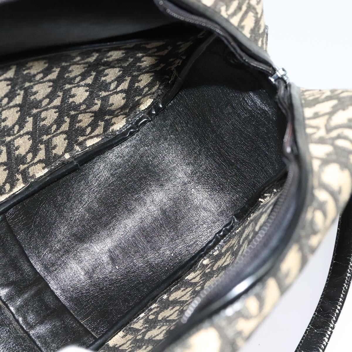 Dior DIOR Trotter Canvas Shoulder Bag Black Size ONE SIZE - 16 Thumbnail