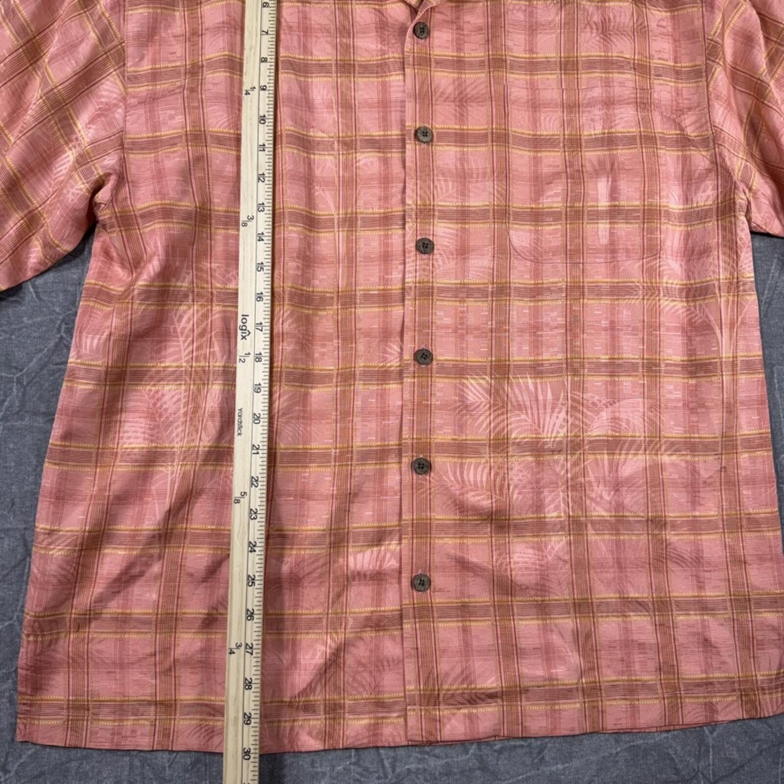 Tommy Bahama Tommy Bahama Shirt Men's L Pink Hawaiian Silk button down Size US L / EU 52-54 / 3 - 3 Thumbnail