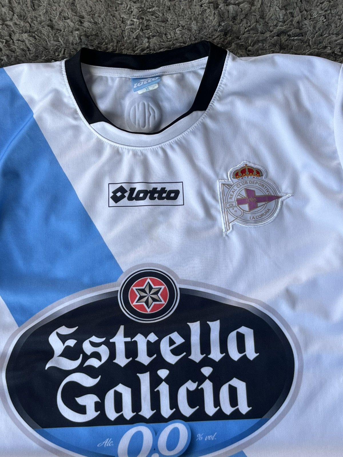 Lotto Sport Vintage Soccer Jersey Deportivo 2013-2014 Size US XL / EU 56 / 4 - 3 Thumbnail