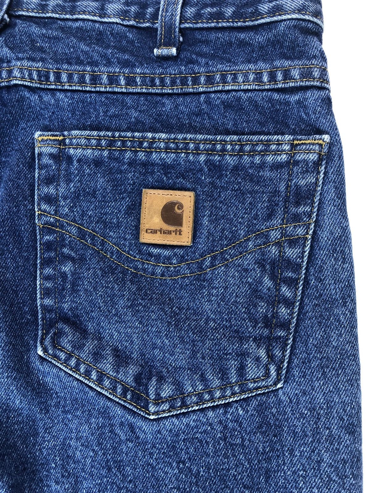 Carhartt Carhartt Raw Hem Relaxed Fit B17DST Workwear Jeans 32.5x26.5 Size US 32 / EU 48 - 7 Thumbnail