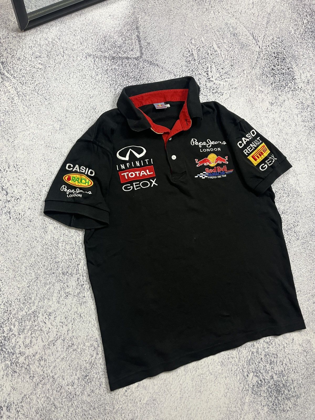 Formula 1 × Pepe Jeans × Red Bull Vintage Red Bull Infinity Racing Polo Shirt F1 Grand Prix Size US M / EU 48-50 / 2 - 3 Thumbnail