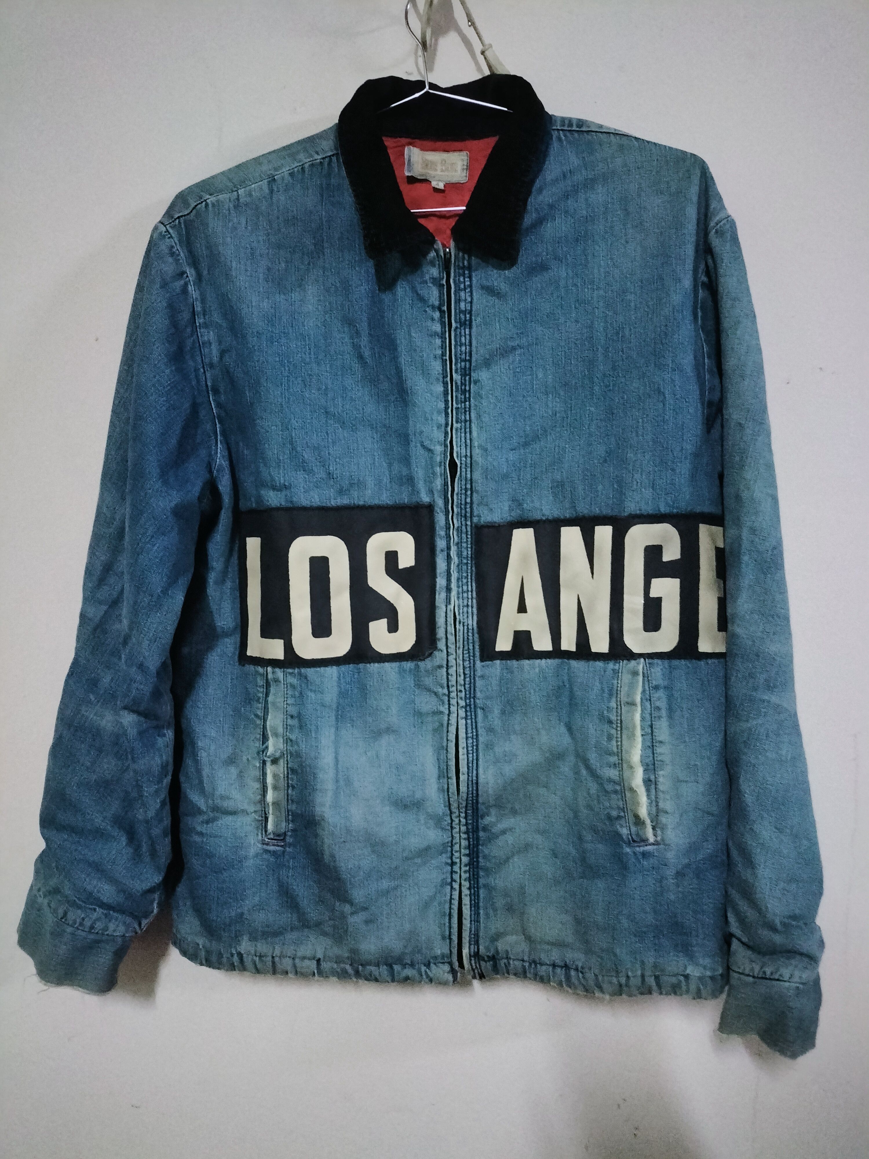 Blue Blue Japan Distressed Blue Blue Japan Los Angeles Denim Bomber Workwear Size US XL / EU 56 / 4 - 1 Thumbnail