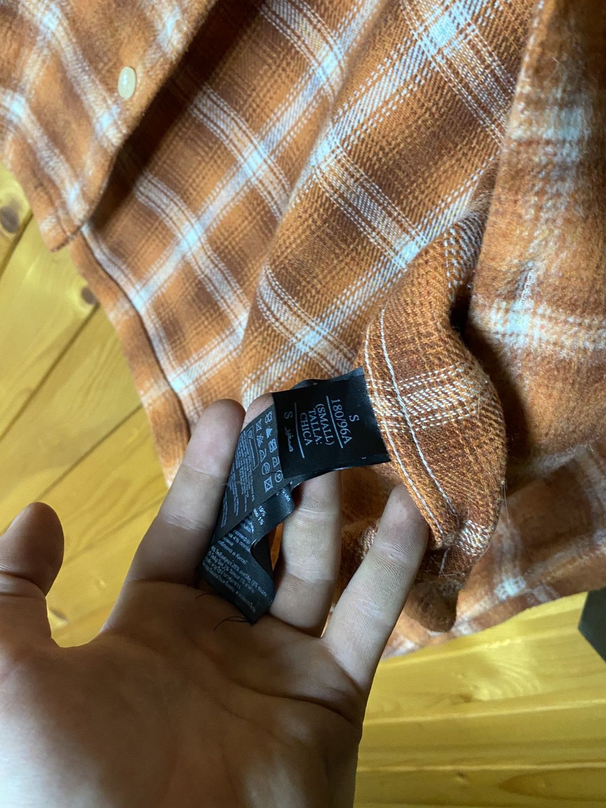 Allsaints Allsaints Checkered Flannel overshirt Button Shirt orange L Size US M / EU 48-50 / 2 - 4 Thumbnail