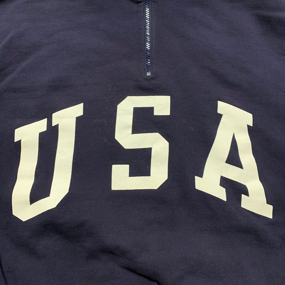 Polo Ralph Lauren Vintage POLO Ralph Lauren USA Flag 1/4 Zip Hoodie M Size US M / EU 48-50 / 2 - 12 Thumbnail