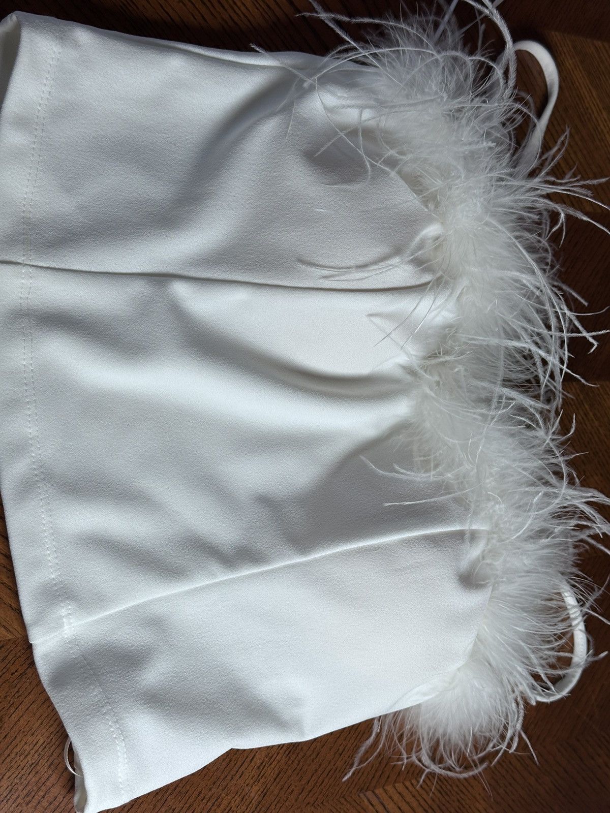 Other Honey & Sparkle Feather Trim Pull-On Corset Top Size M / US 6-8 / IT 42-44 - 5 Thumbnail