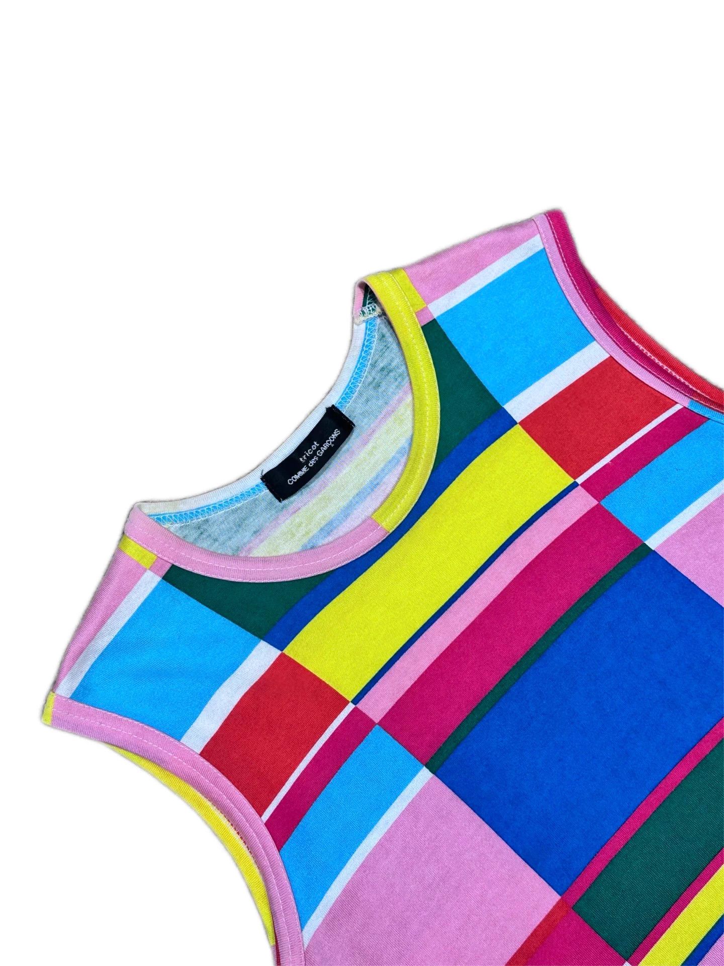 Comme des Garcons COMME des GARCONS Tricot 2001SS Bauhaus Check Vest F Size ONE SIZE - 3 Thumbnail